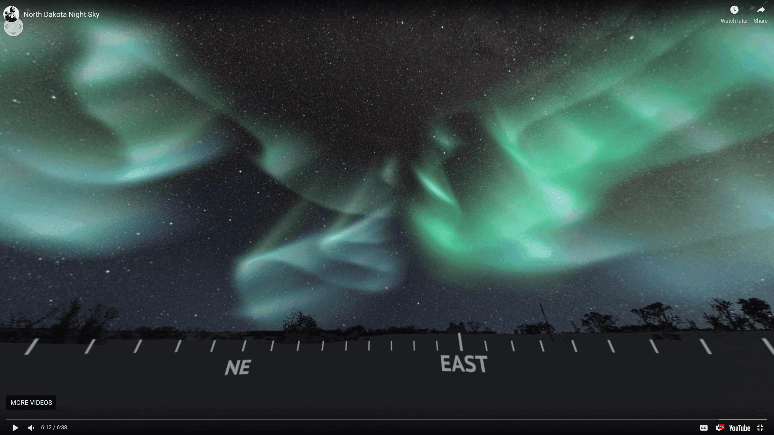 Screenshot of night sky