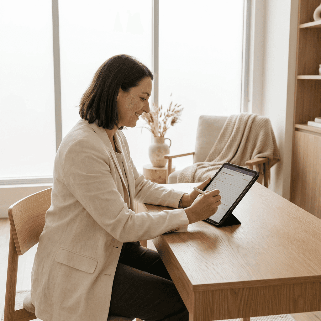 Patient intake form being filled out by doctor