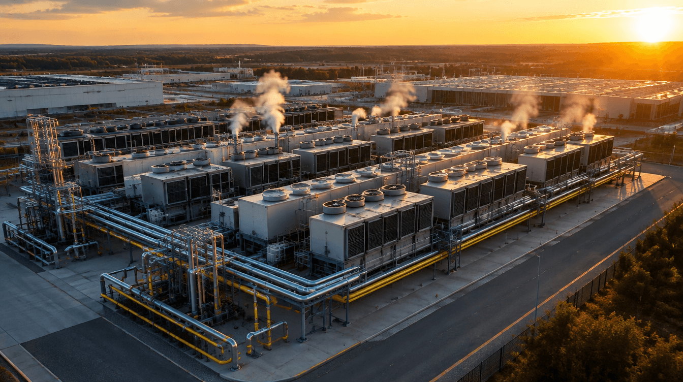 image of a data center for data center fuel cell