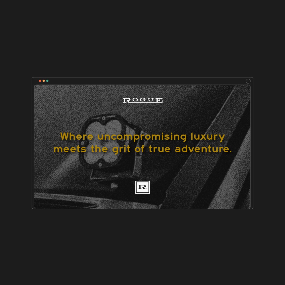 Rogue Vehicle Company website homepage preview