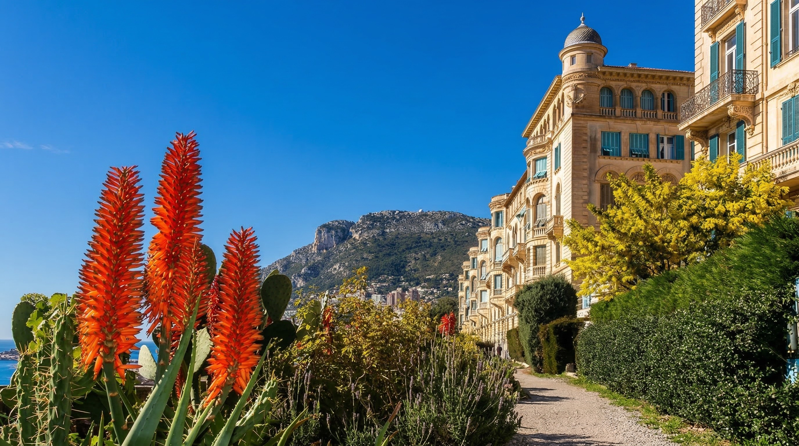 Vue panoramique du Port de Fontvieille à Monaco, expertise en immobilier de luxe MyCrown Estates