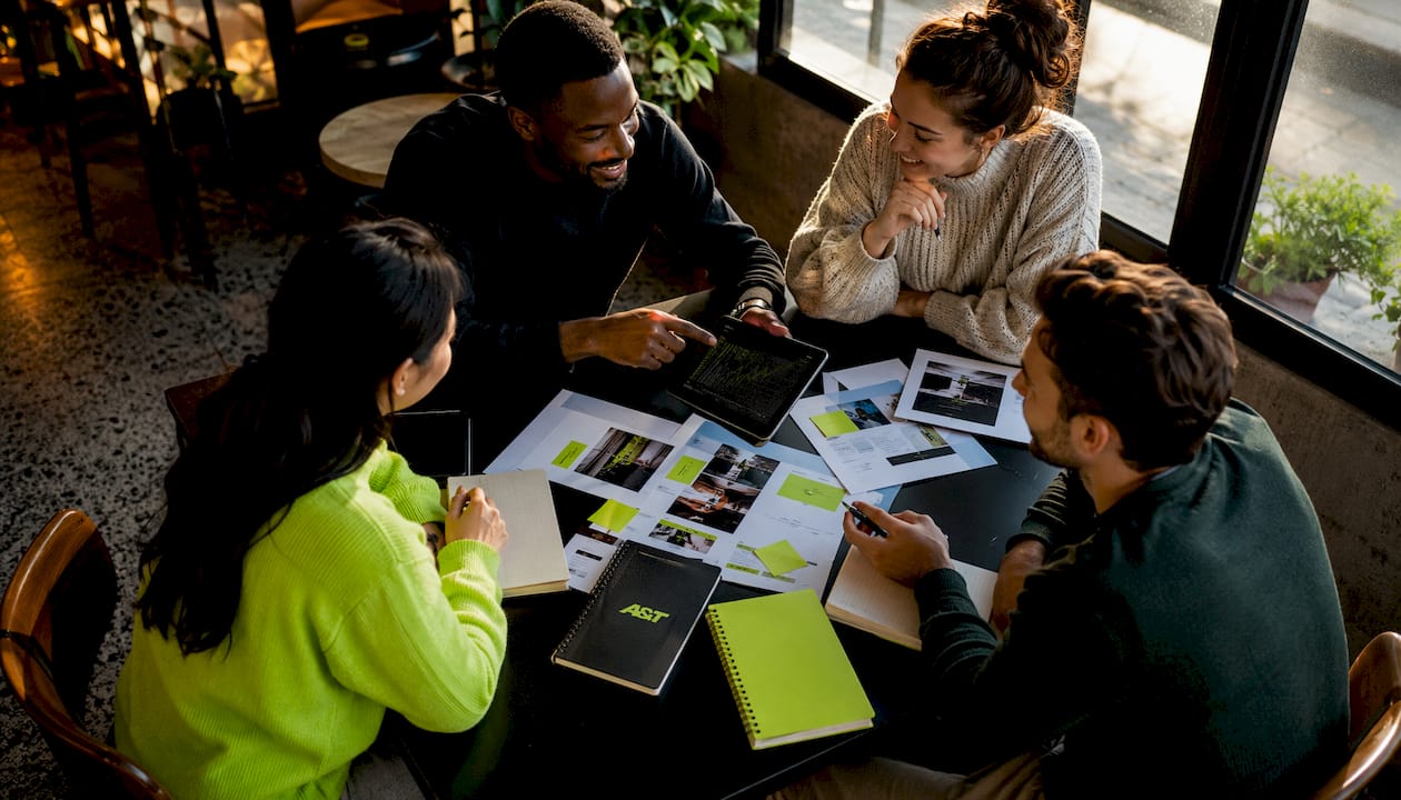 Marketing team collaborating on campaign optimization