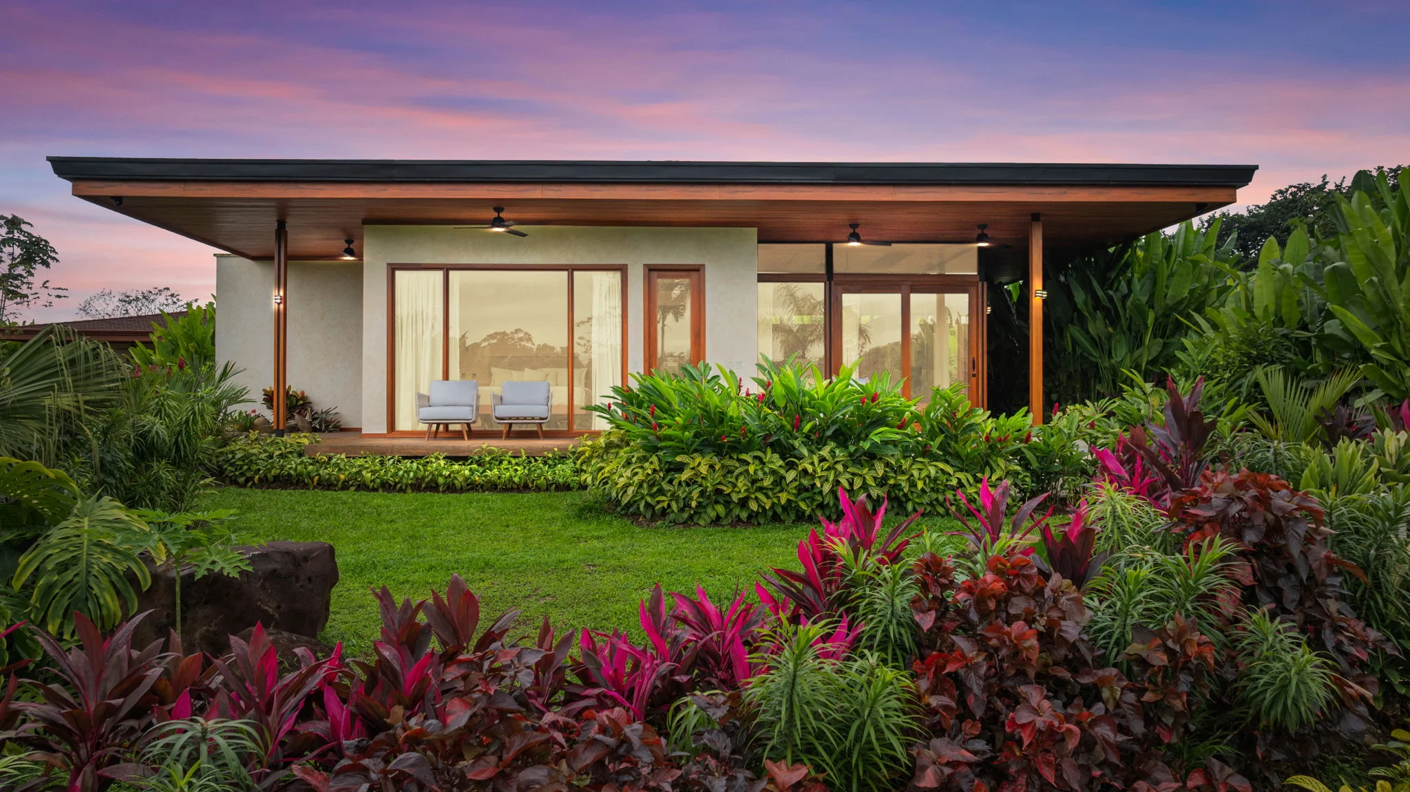 Villa Sevilla at Arenal Hills at sunset