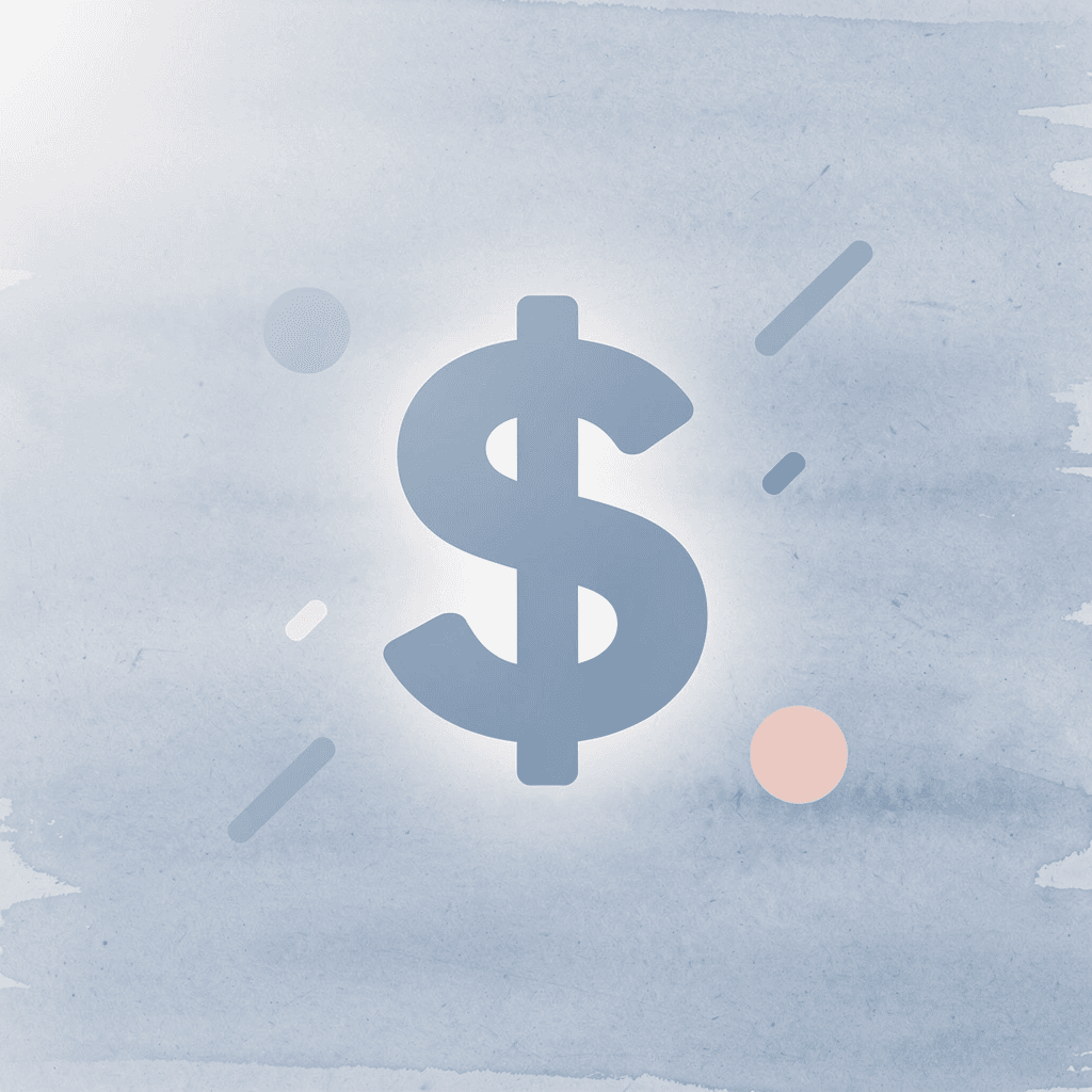  Dollar sign icon representing one-time fee payment