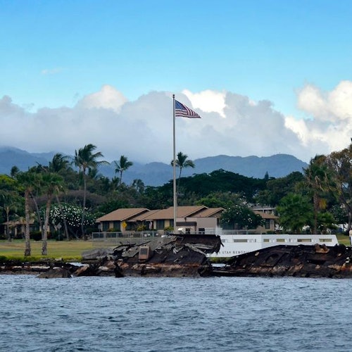 珍珠港夏威夷的犹他号战舰纪念馆