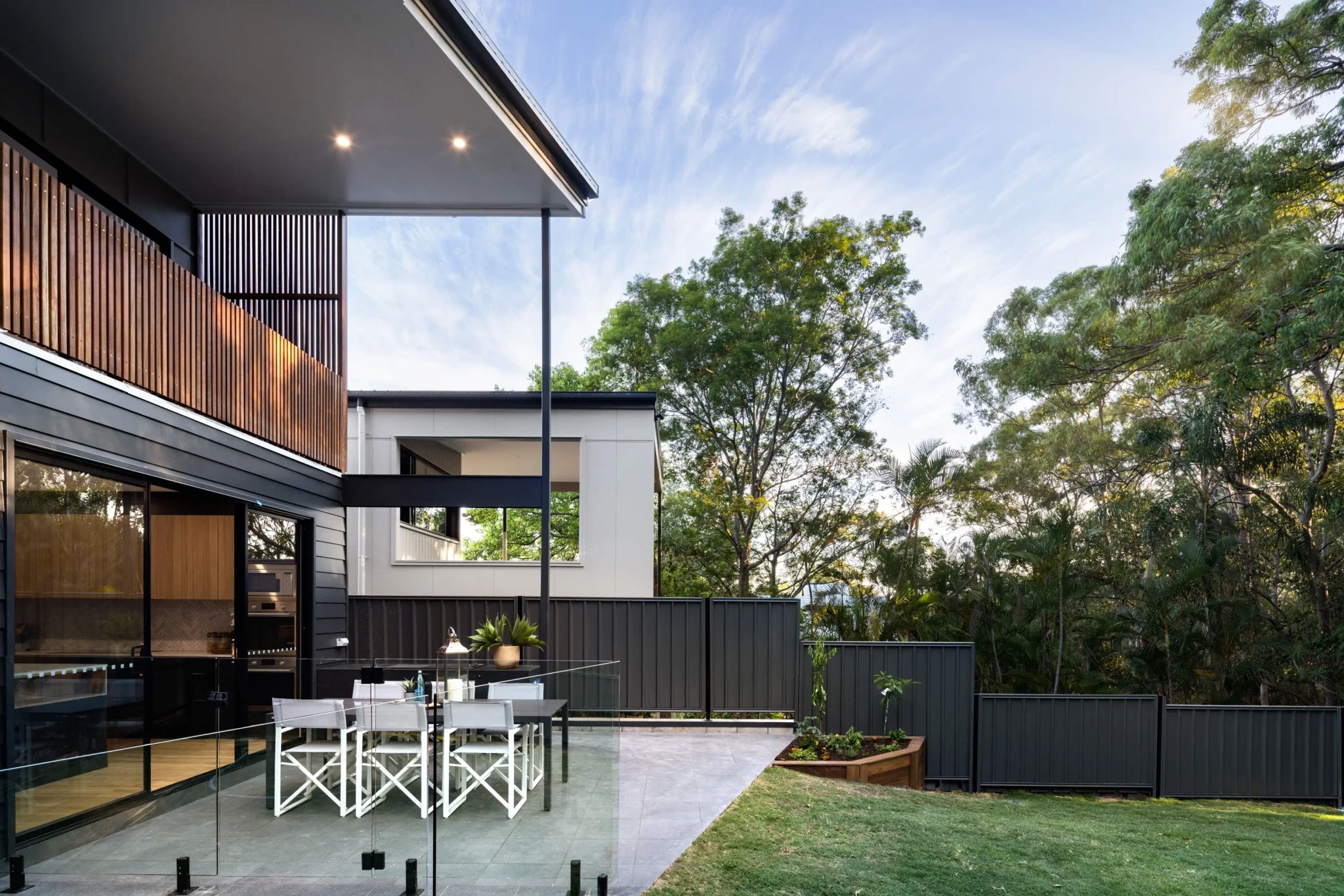 Front facade of Jacaranda House in. Brisbane