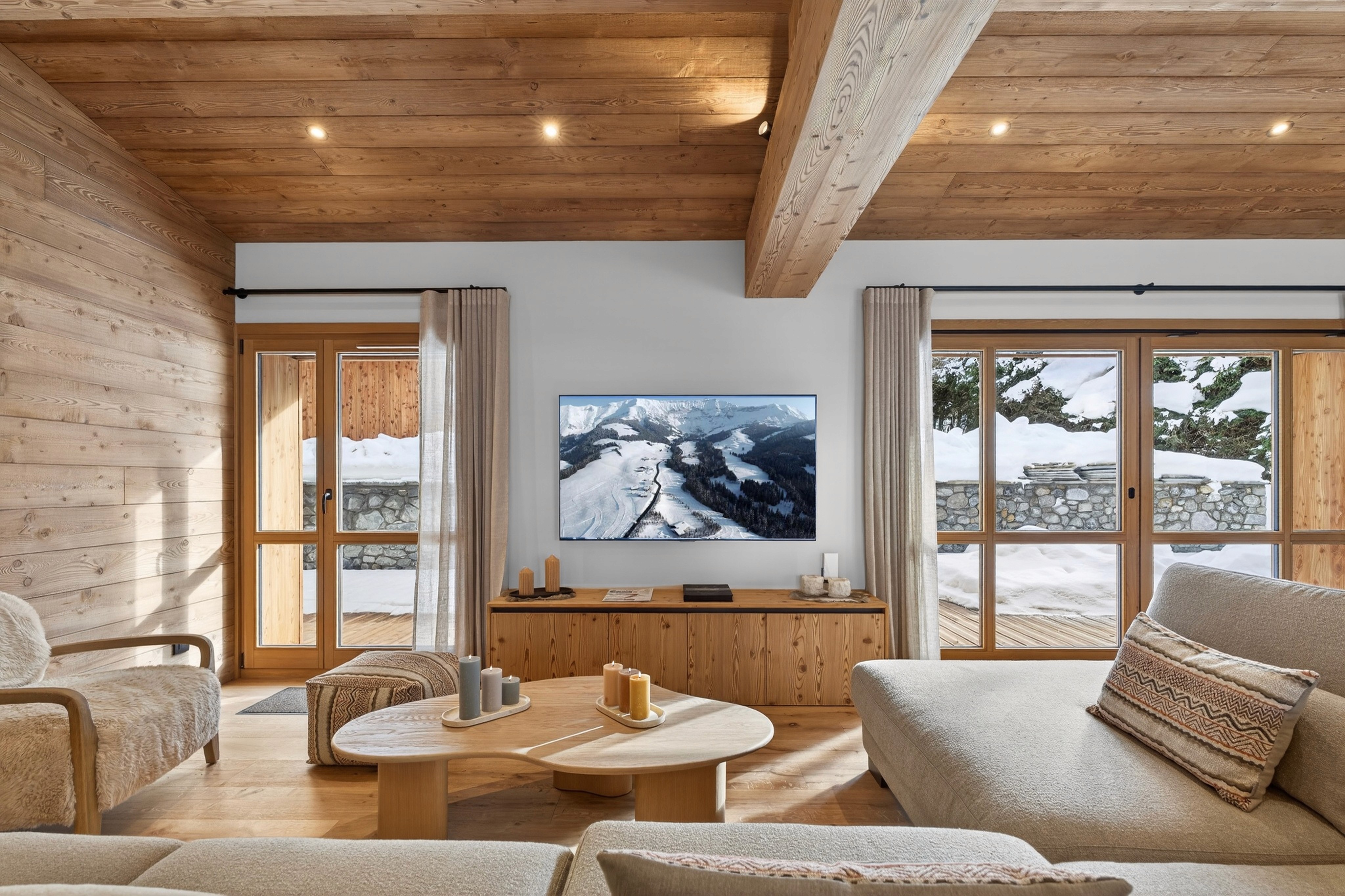 Photo chalet mmobilier Méribel, Courchevel, Savoie balcon