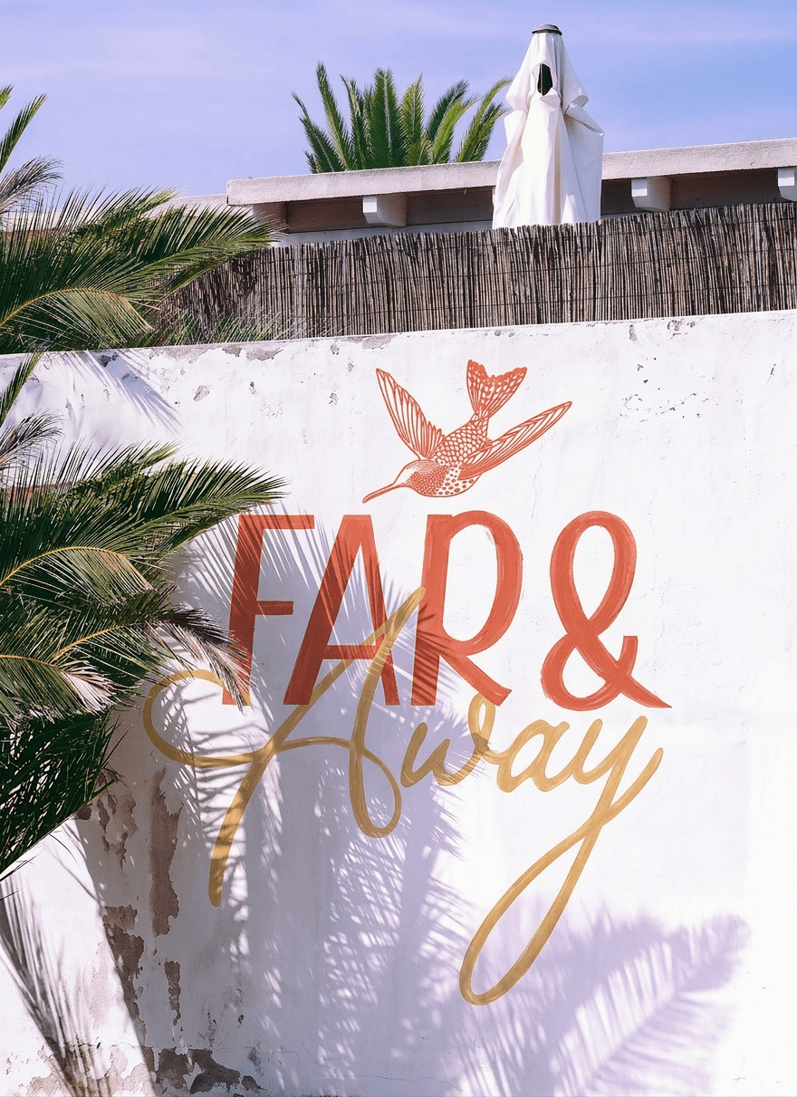 brand design agency logo on wall