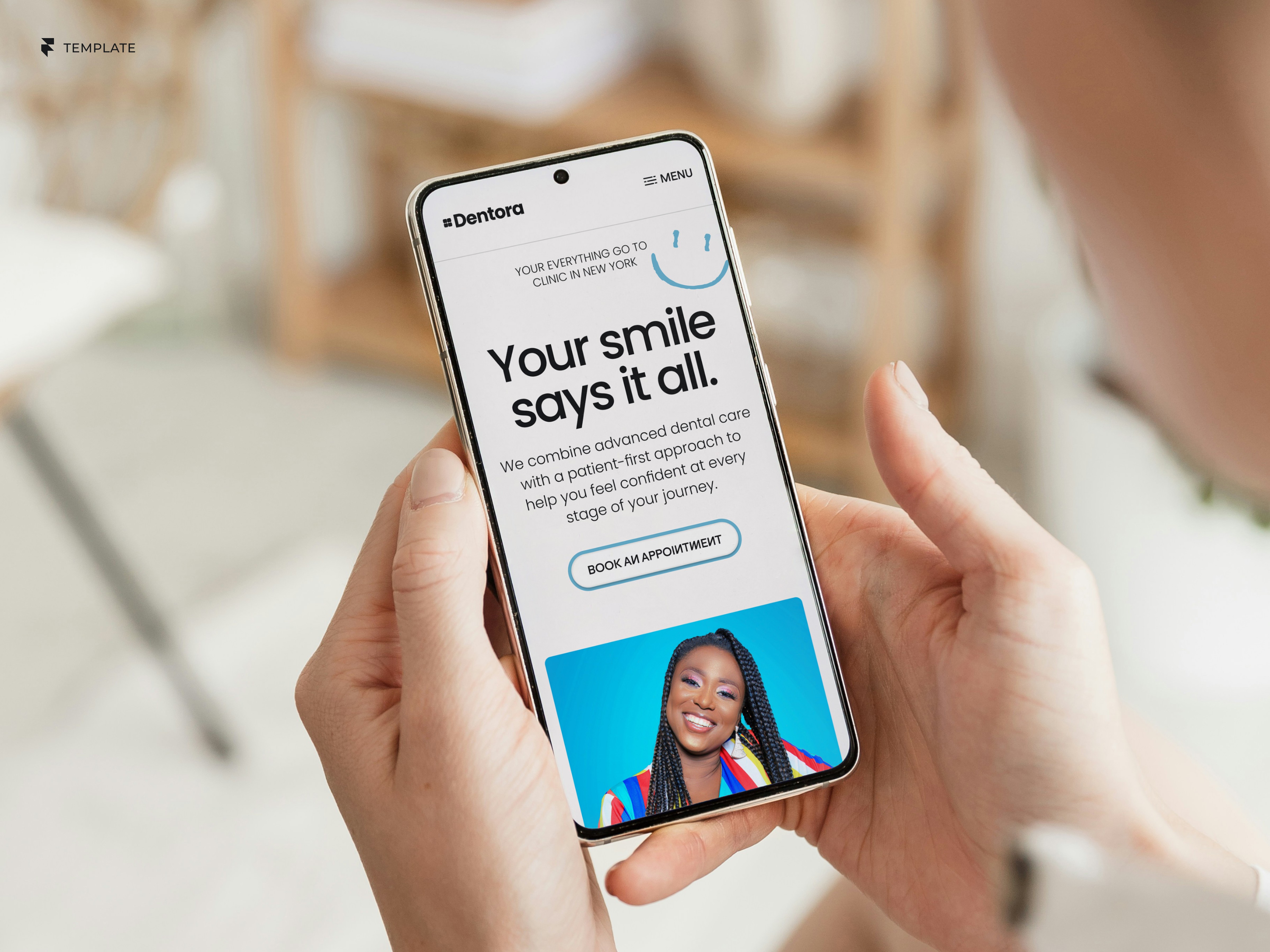 High-converting dental website design on mobile with booking CTA and clean UI