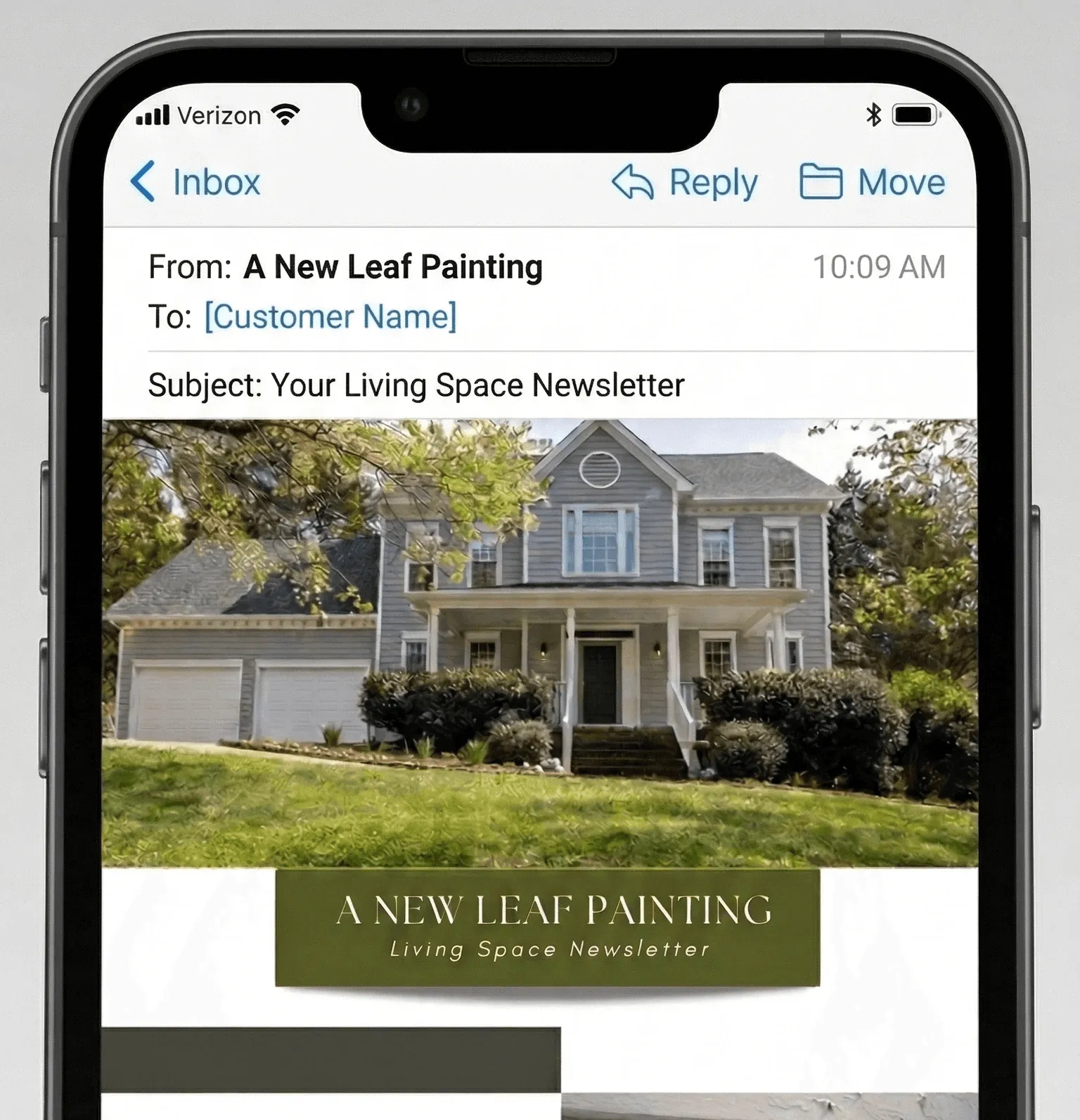 Image of automated client emails