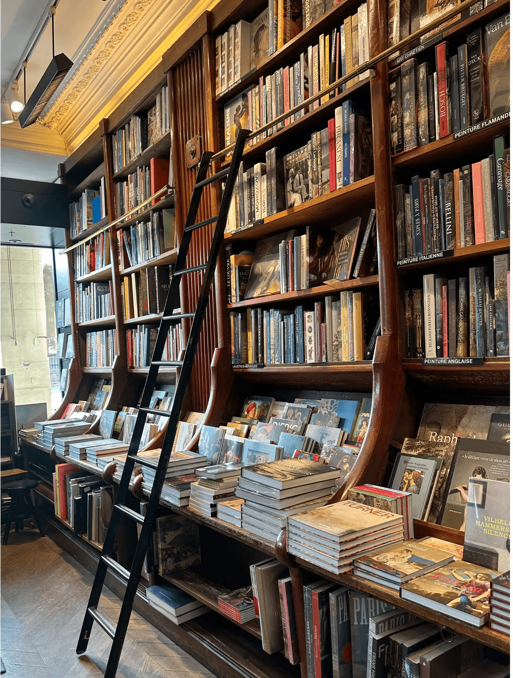 Inside of Librairie Galignani a must for book lovers 