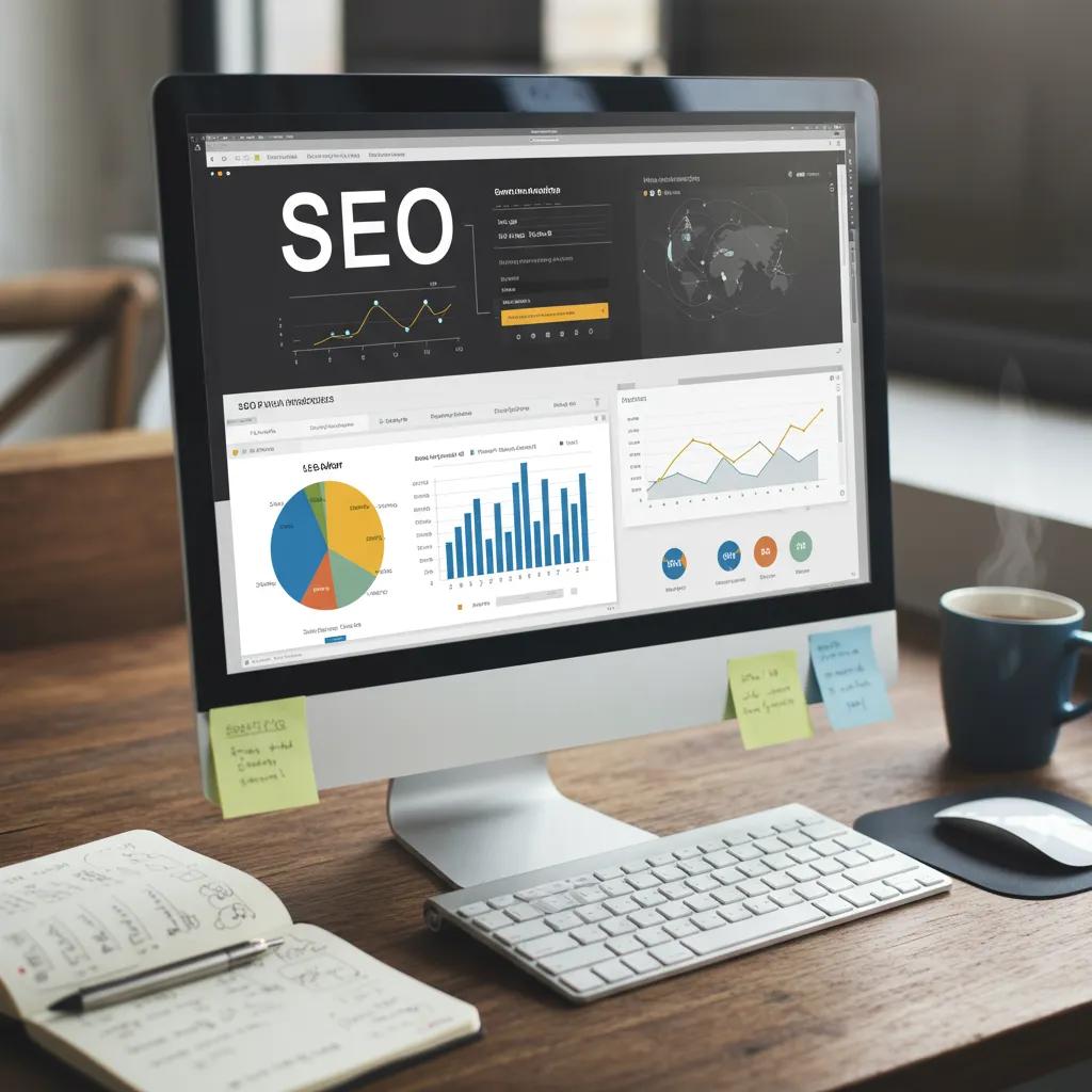 Close-up of an SEO dashboard highlighting effective strategies for advertising agencies