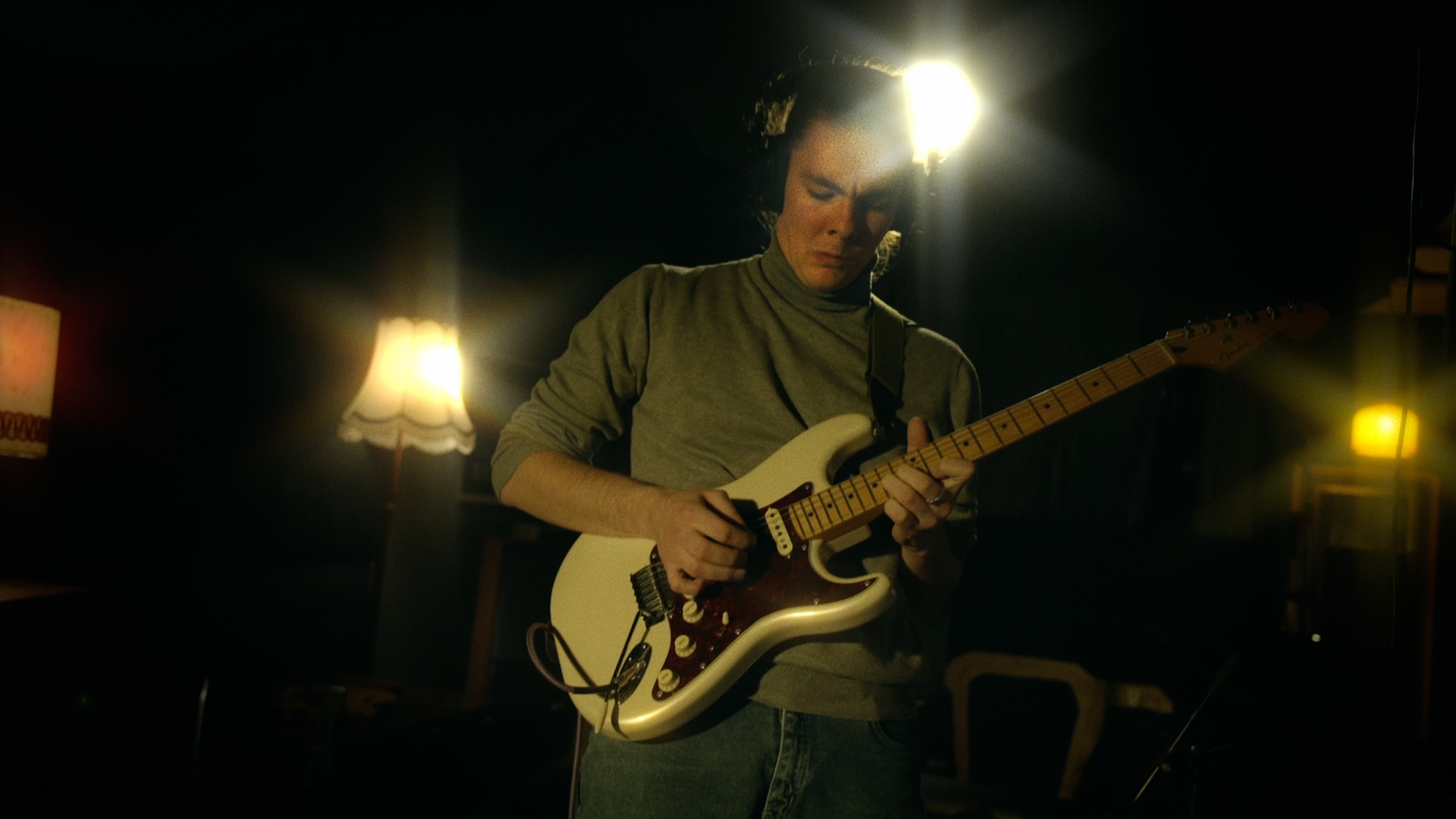guitar-player with emotions