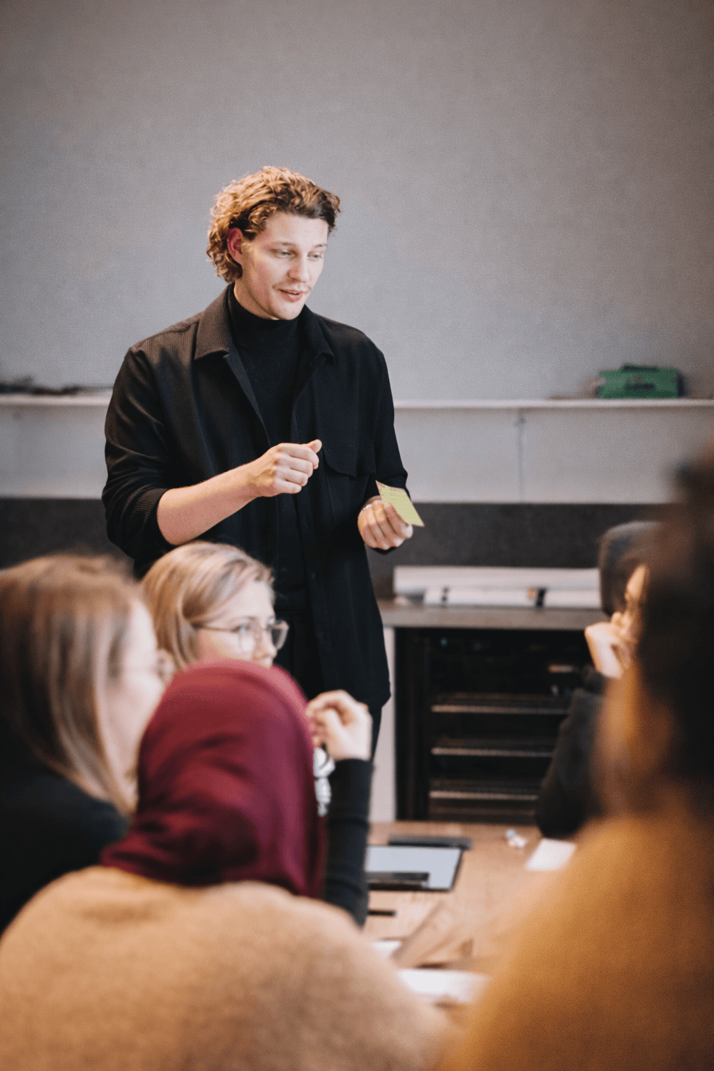 Woman with color palette