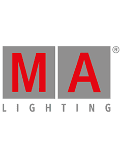 MA Lighting Logo - Red, Grey and White