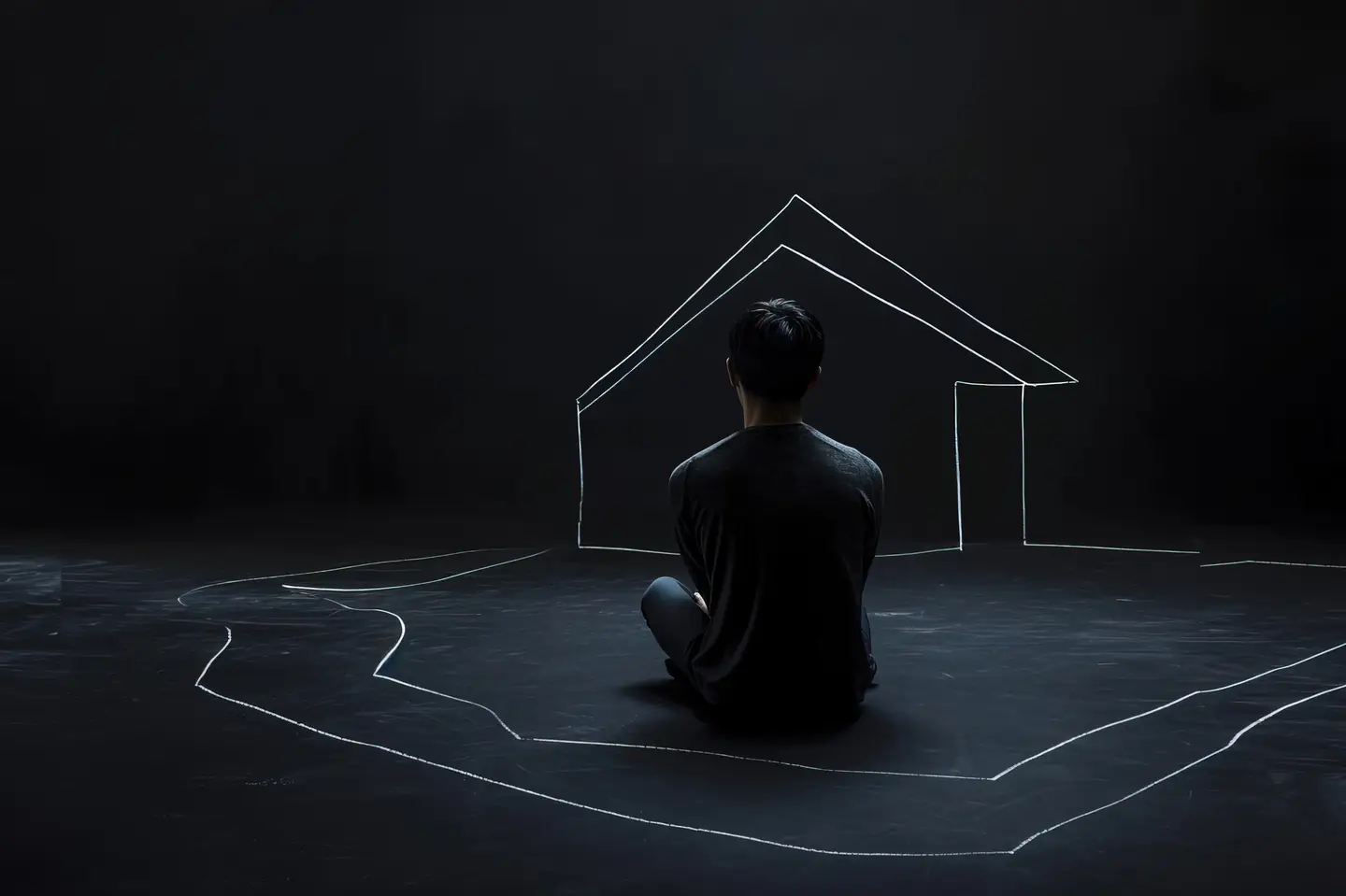 A man stands while two people sit at a table in an office setting, smiling and engaged in conversation. The mood is friendly and collaborative.
