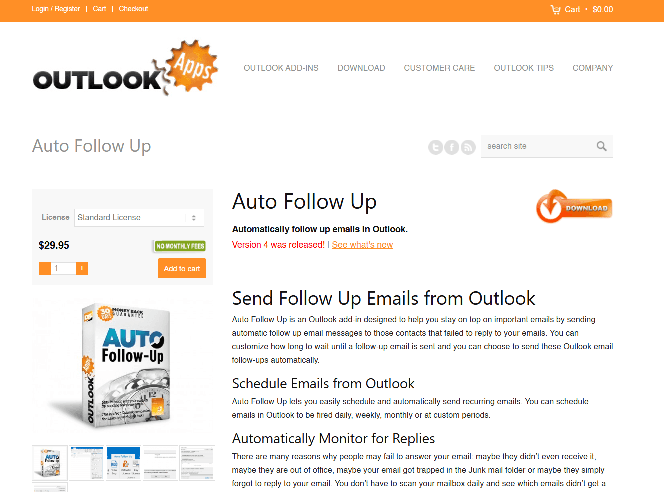 Auto Follow Up (Outlook Add-In)