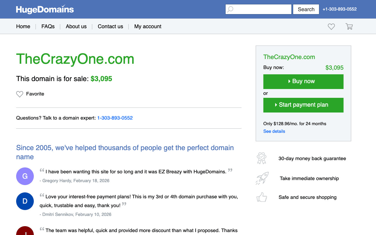 The Crazy One екранна снимка