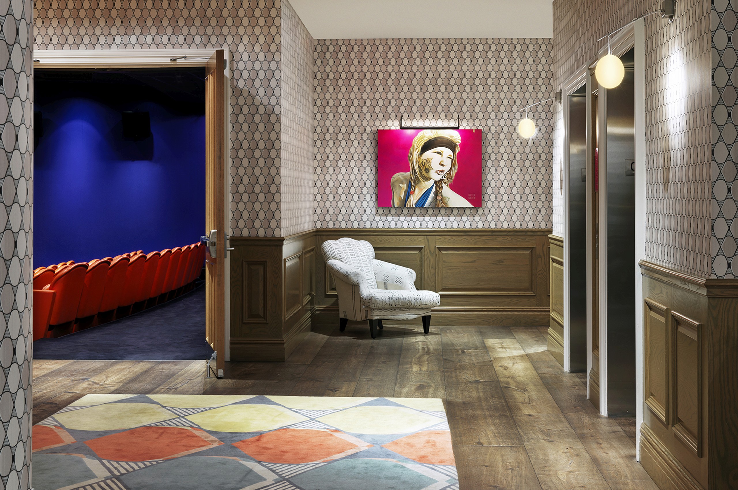 Dining, Bar & Shared Spaces: The Screening Room — Lower Level