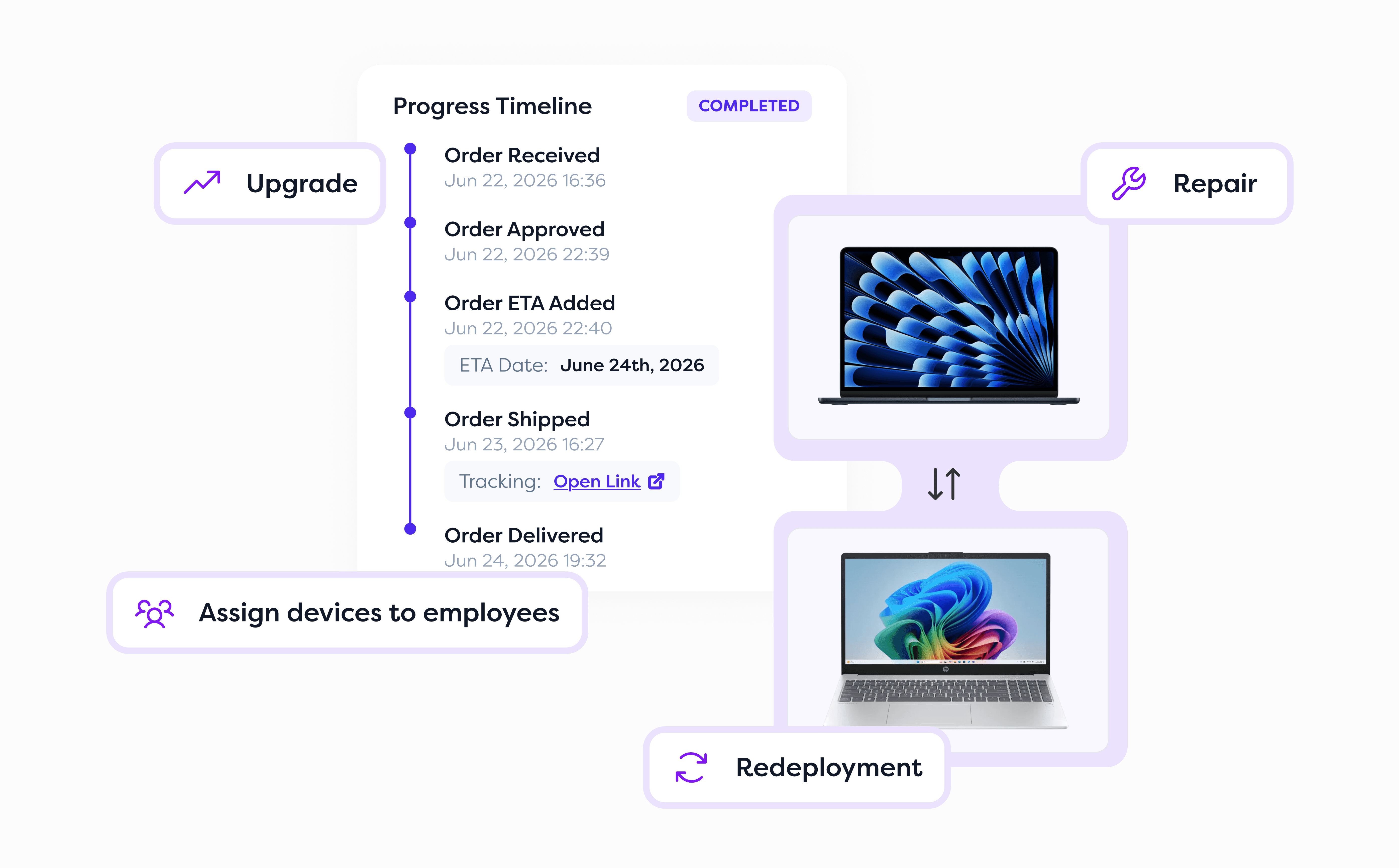 Manage your devices from one dashboard