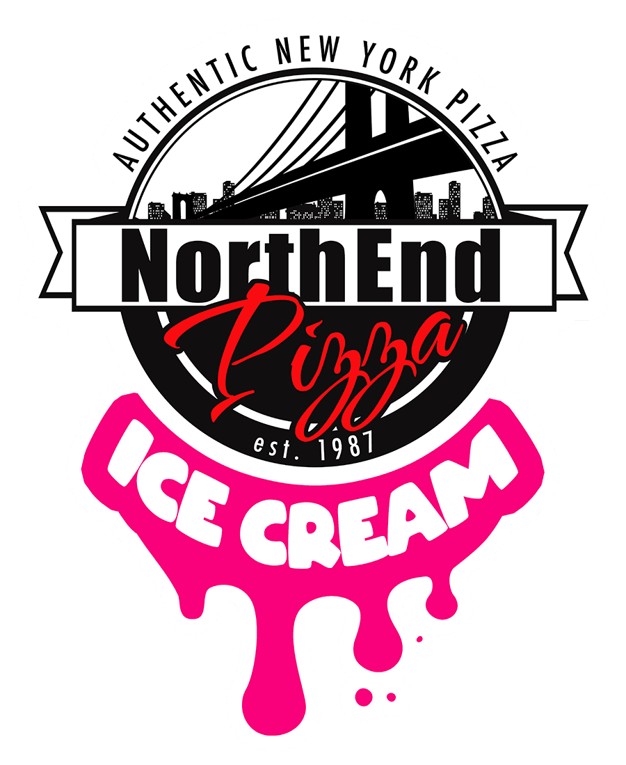 North End Pizza logo, Virginia Beach restaurant serving NY style hand-tossed pizza since 1987
