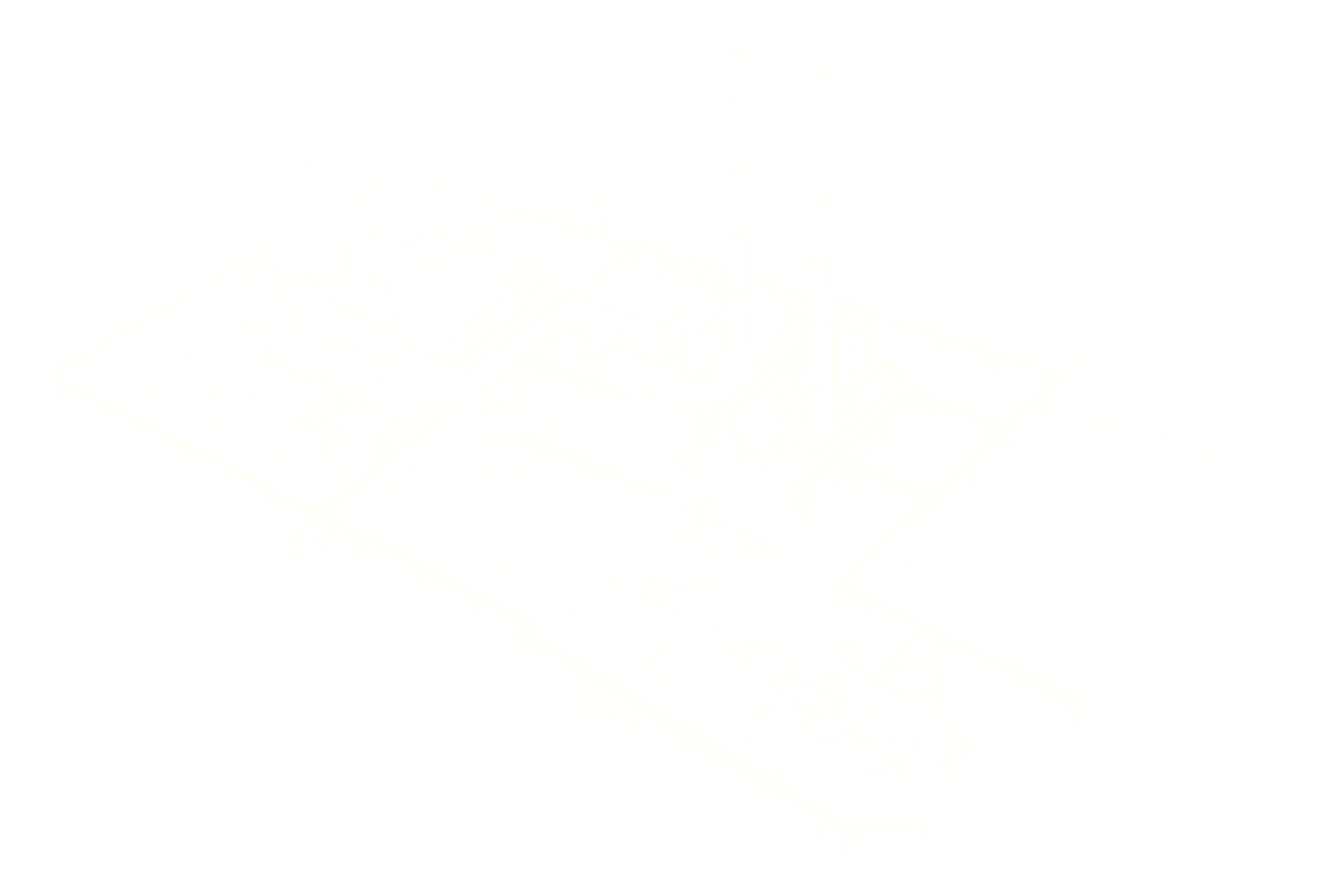 Industrial plant diagram for turnkey molecular sieving membrane integration