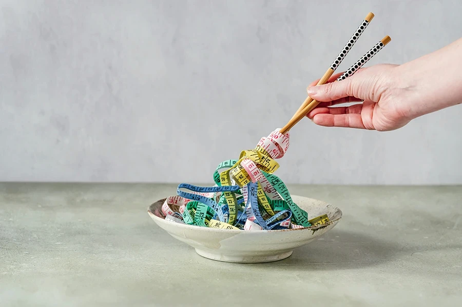 healthy weight, concept plate