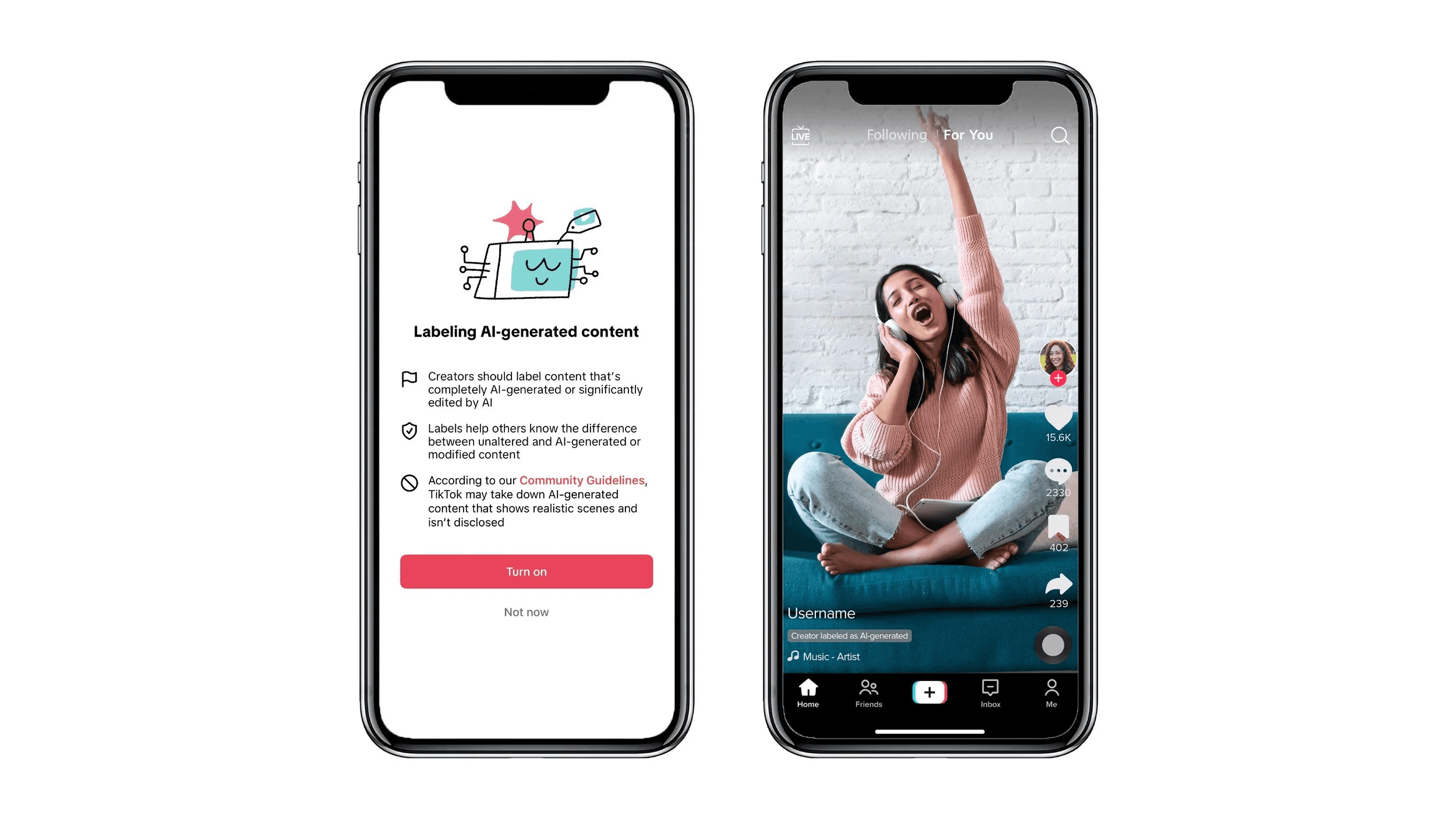 TikTok AI-generated content labeling interface - AI Tools for TikTok Content Creation