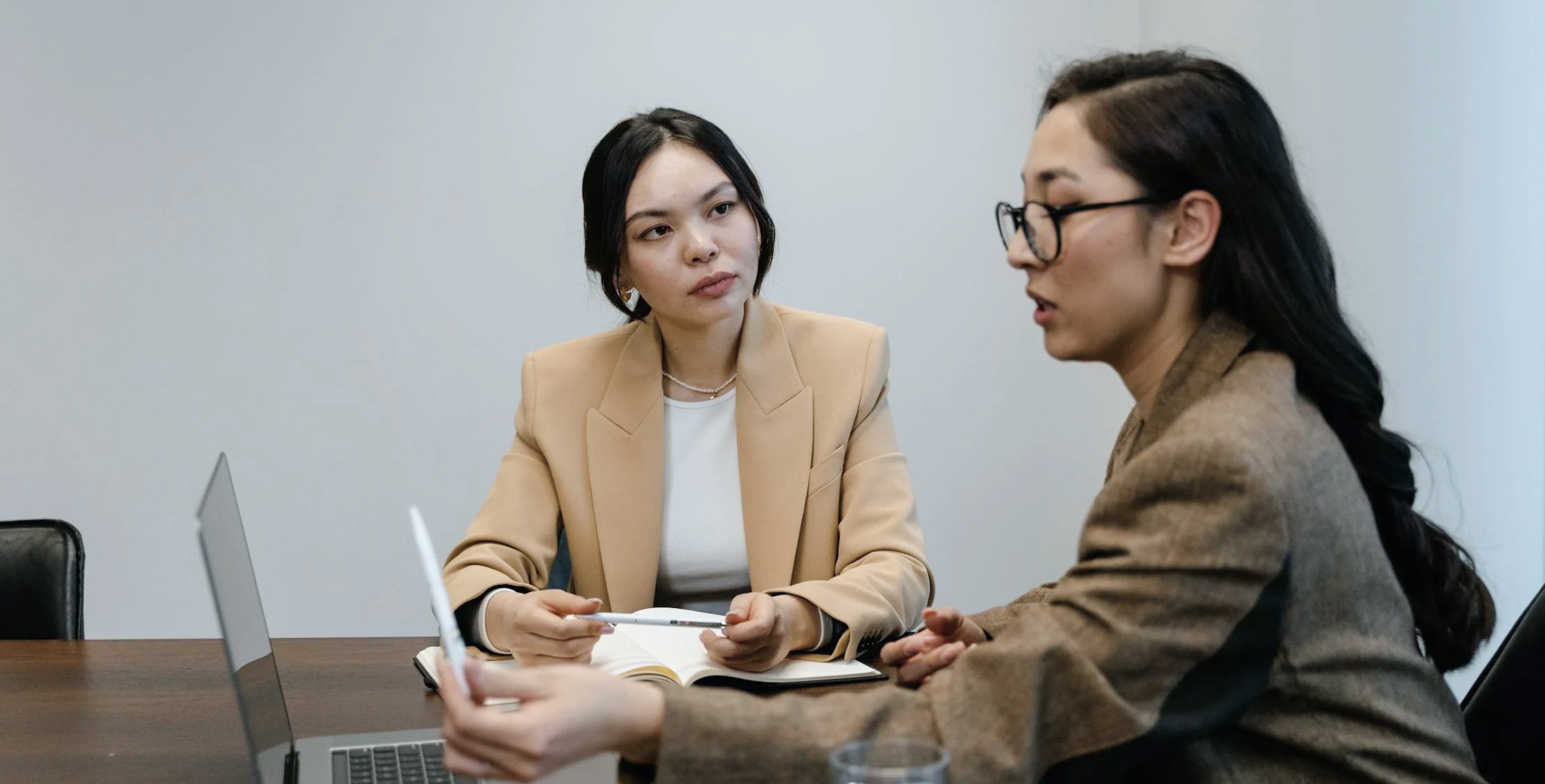 Two women in meeting