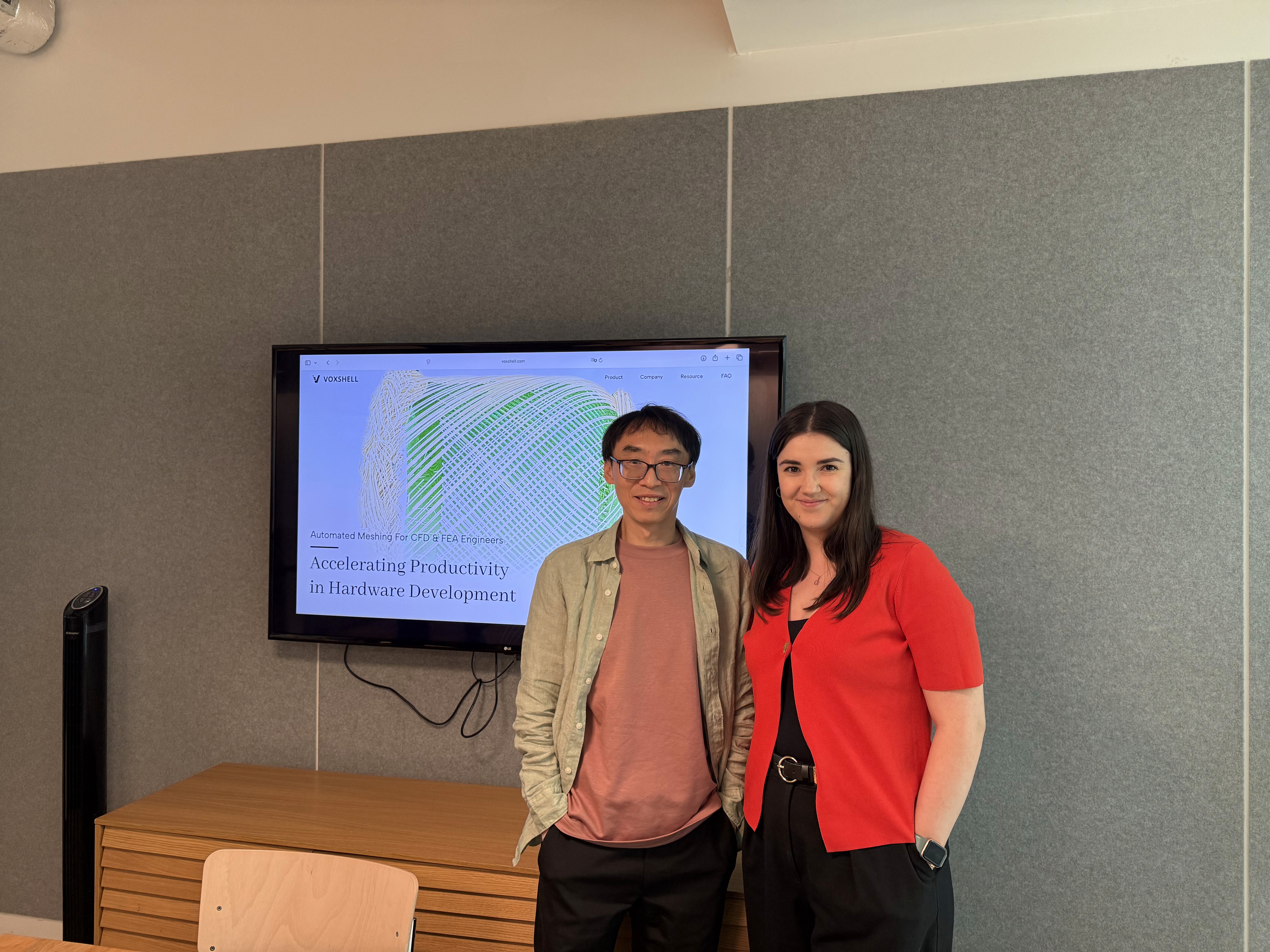 Voxshell seed round announcement photo