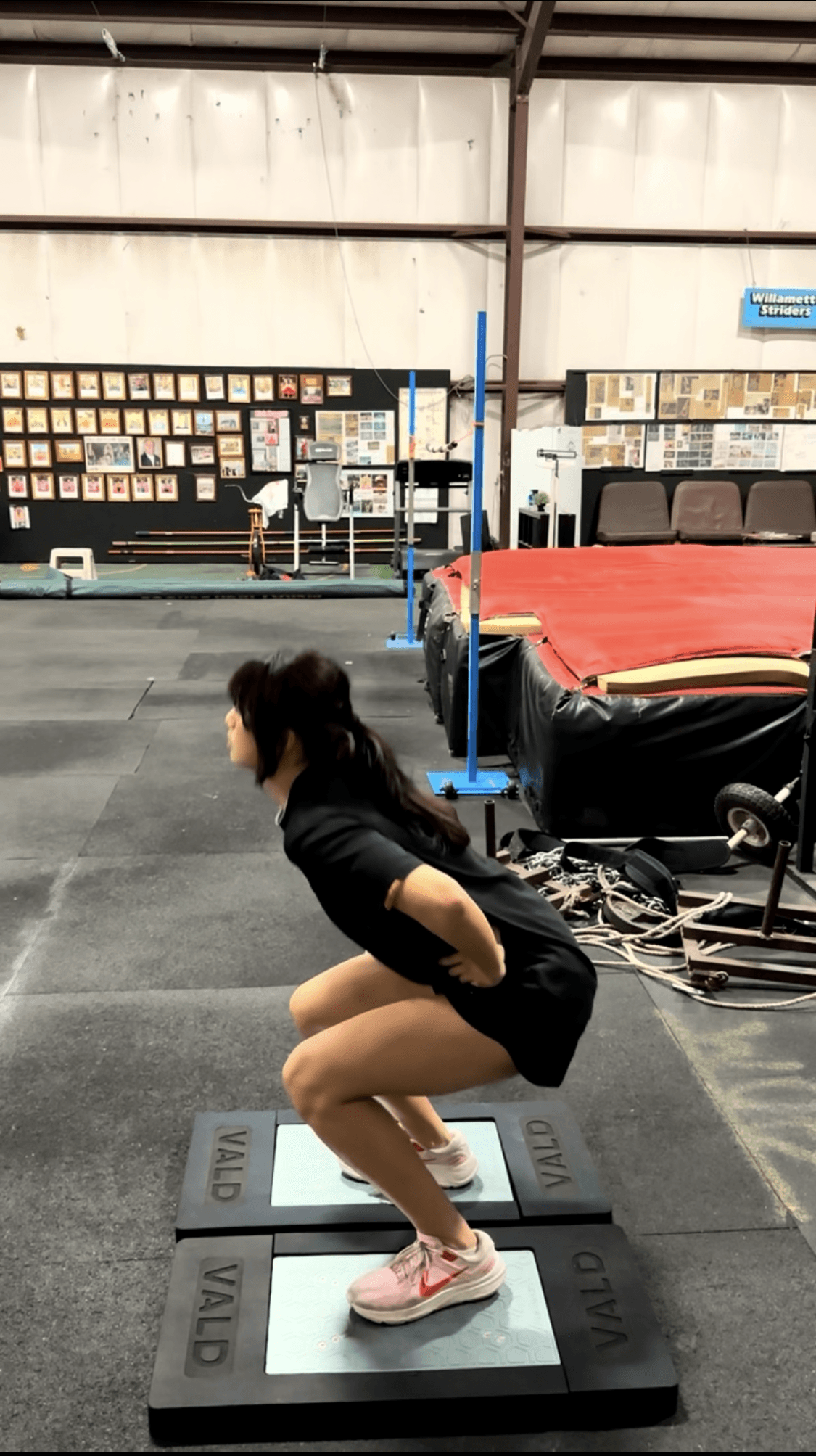 person conducting a force plate test