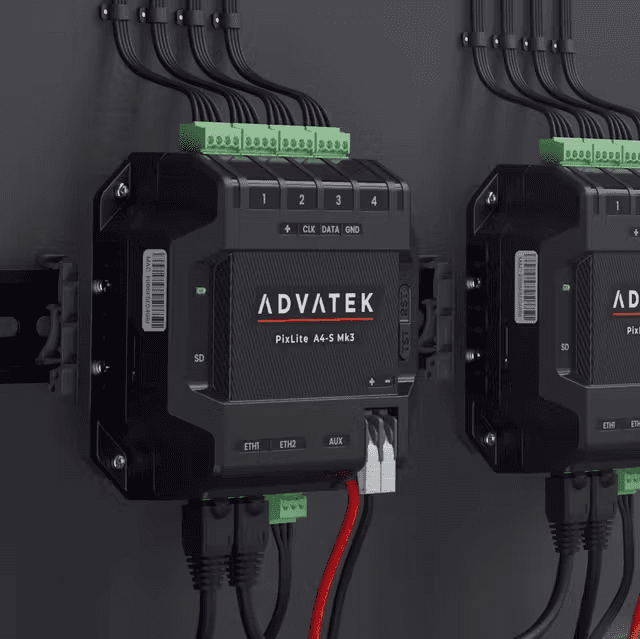 Advatek PixLite A4-S Mk3 controllers with cables