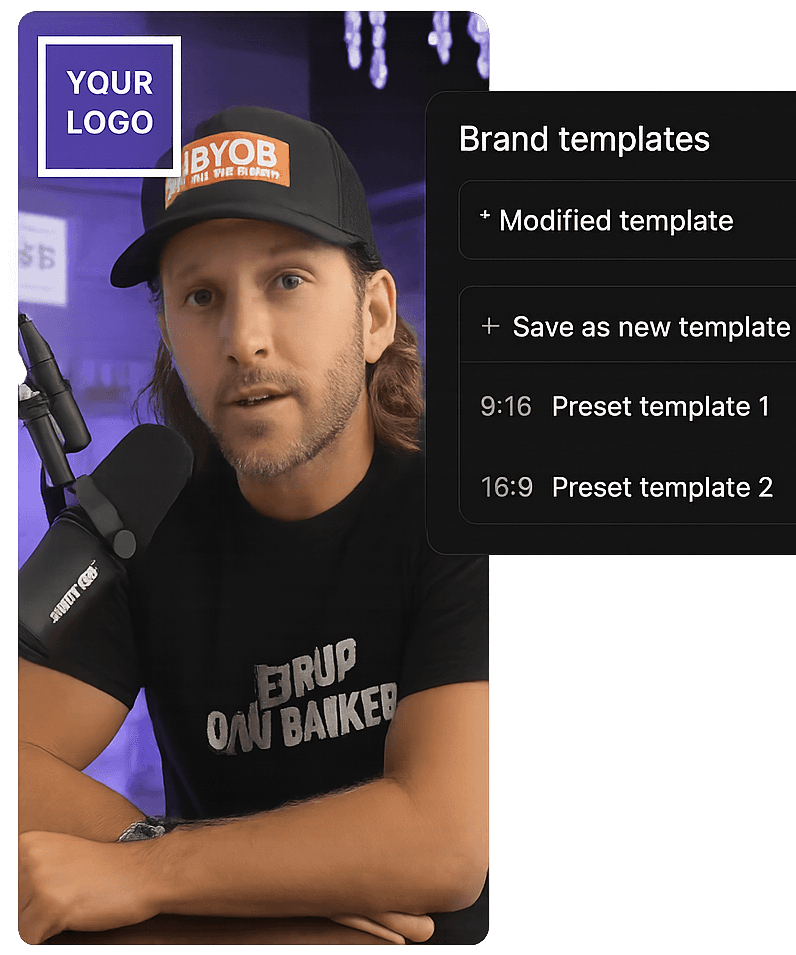 Showing an example of a short branded with logo like ShortMaker can make for its users