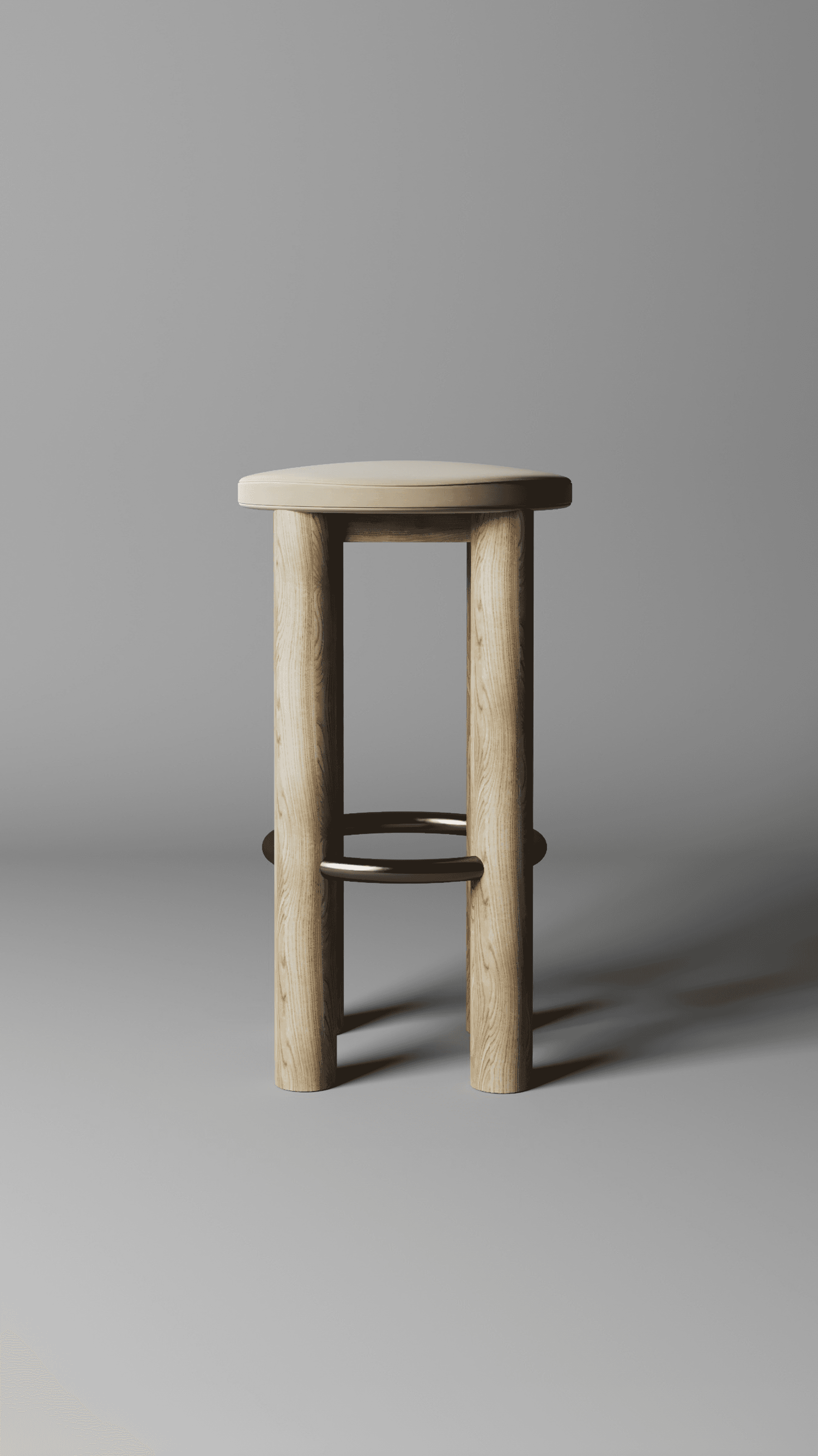 A scene of three lean chairs