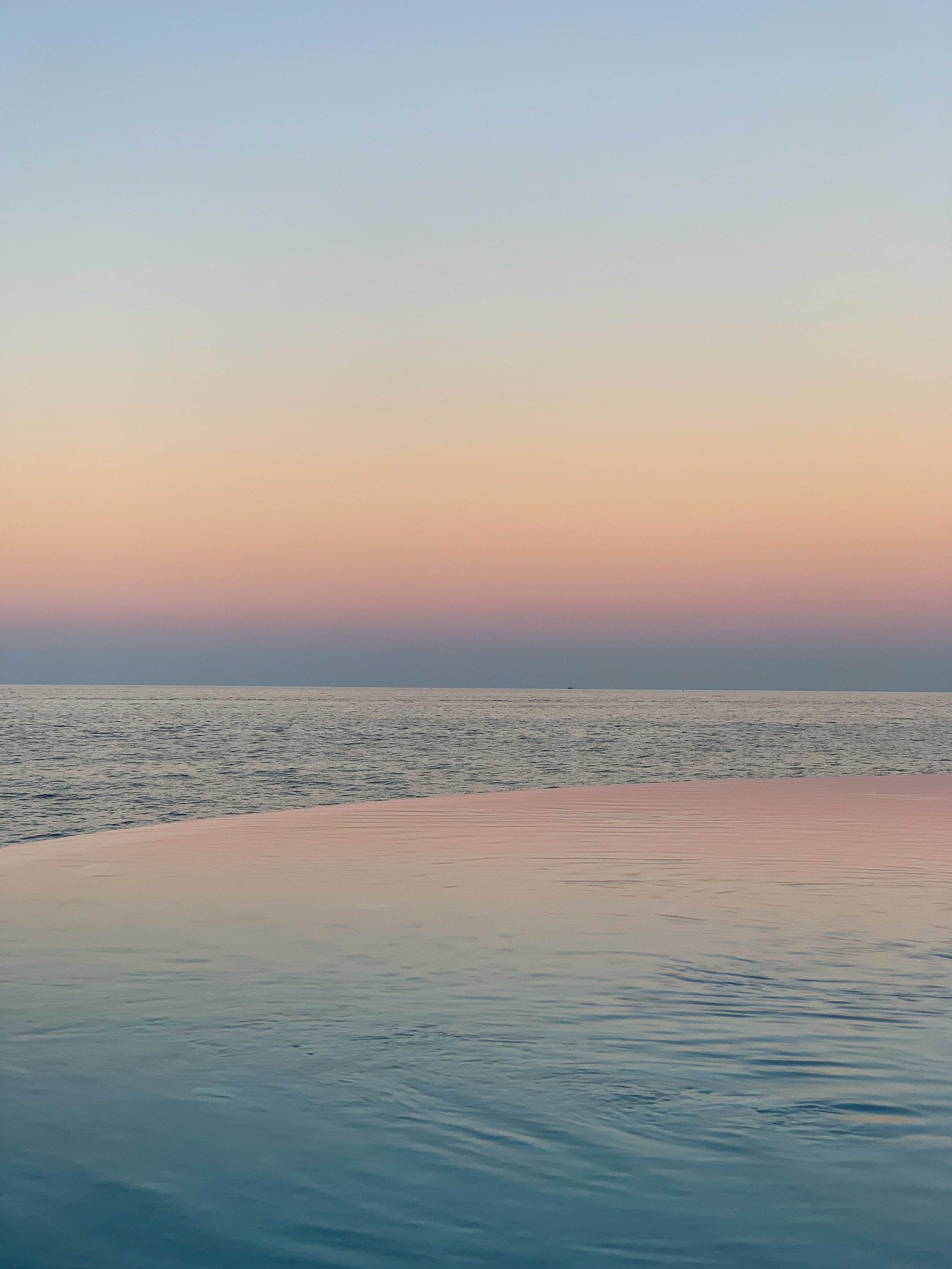 Sunset from the pool