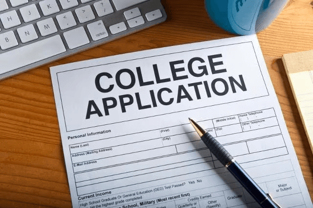 High school student reviewing academic journals for college application research publication strategy