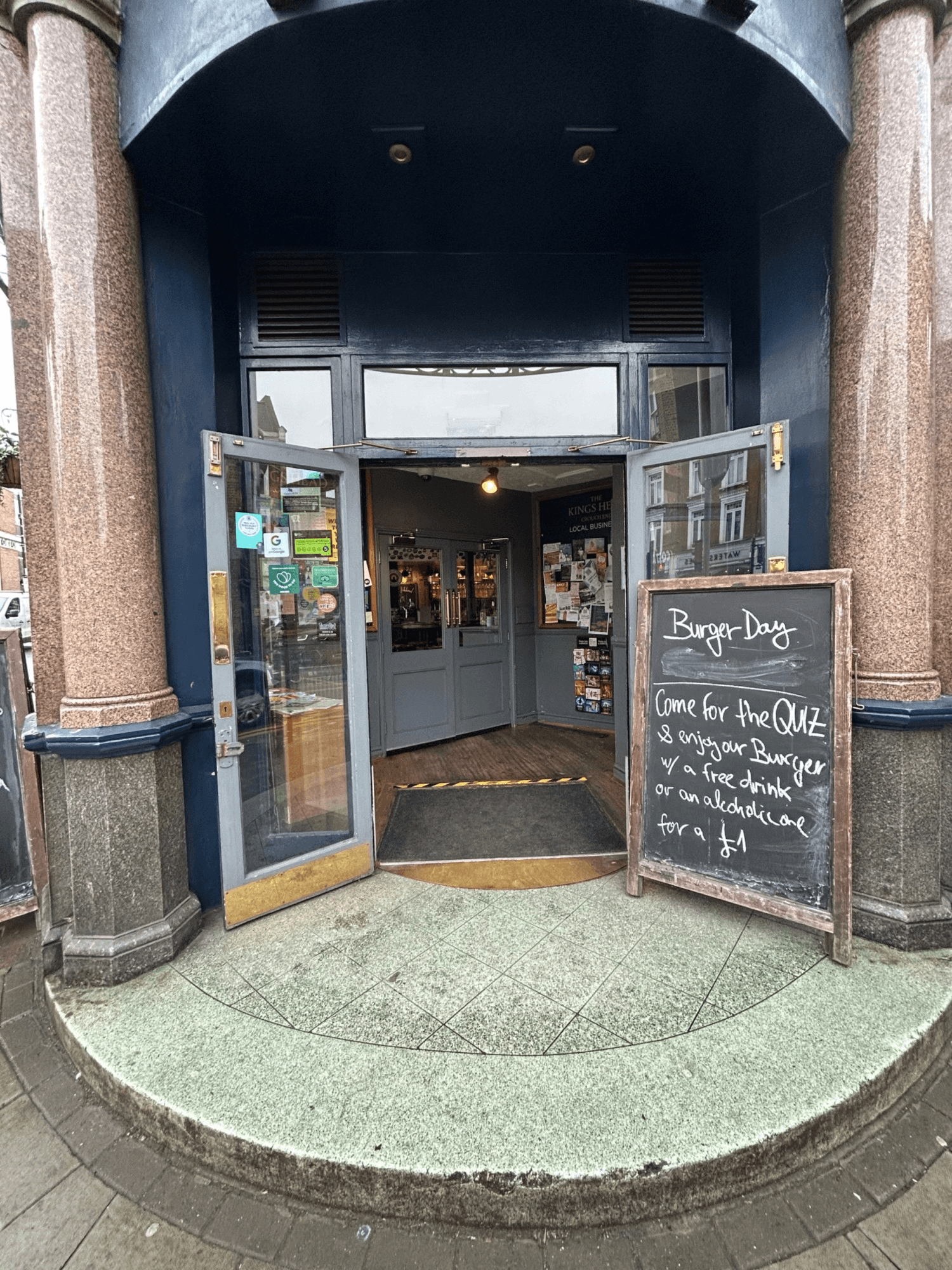 View of a doorway with two sets of doors