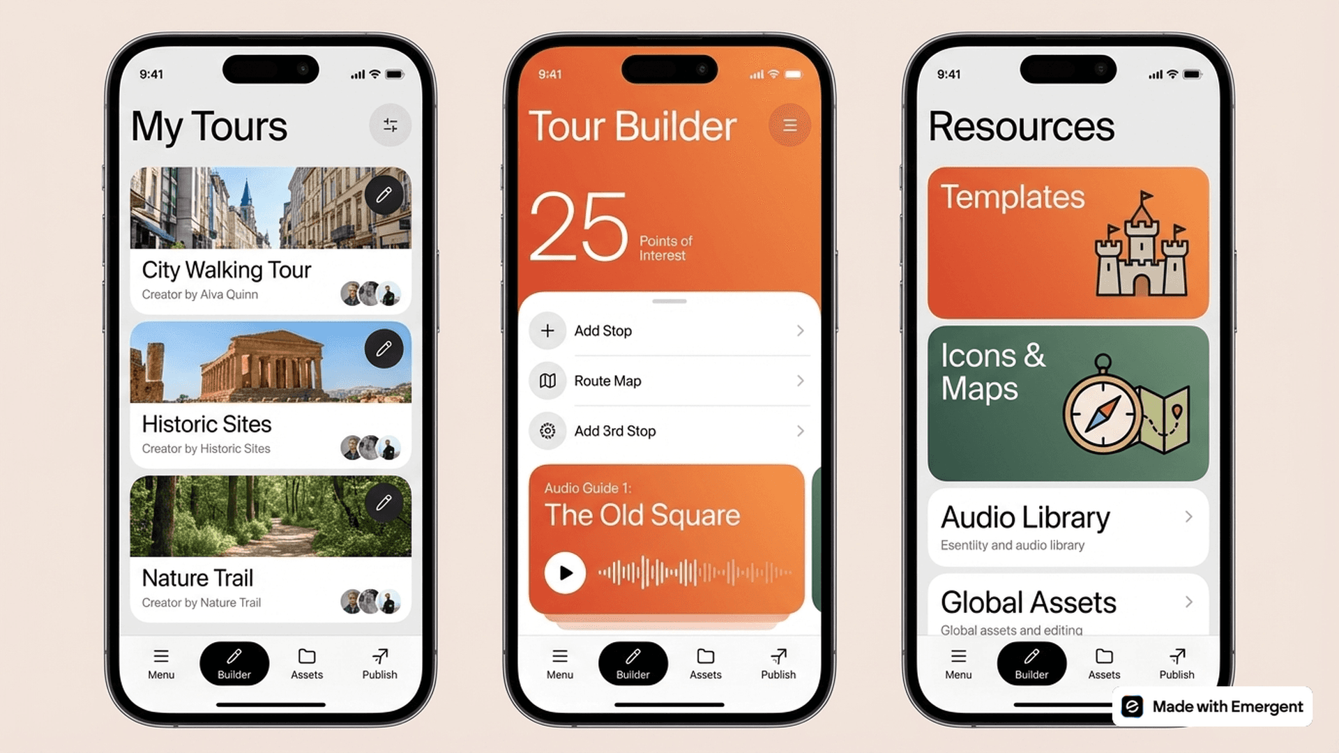 Tour App Made With Emergent