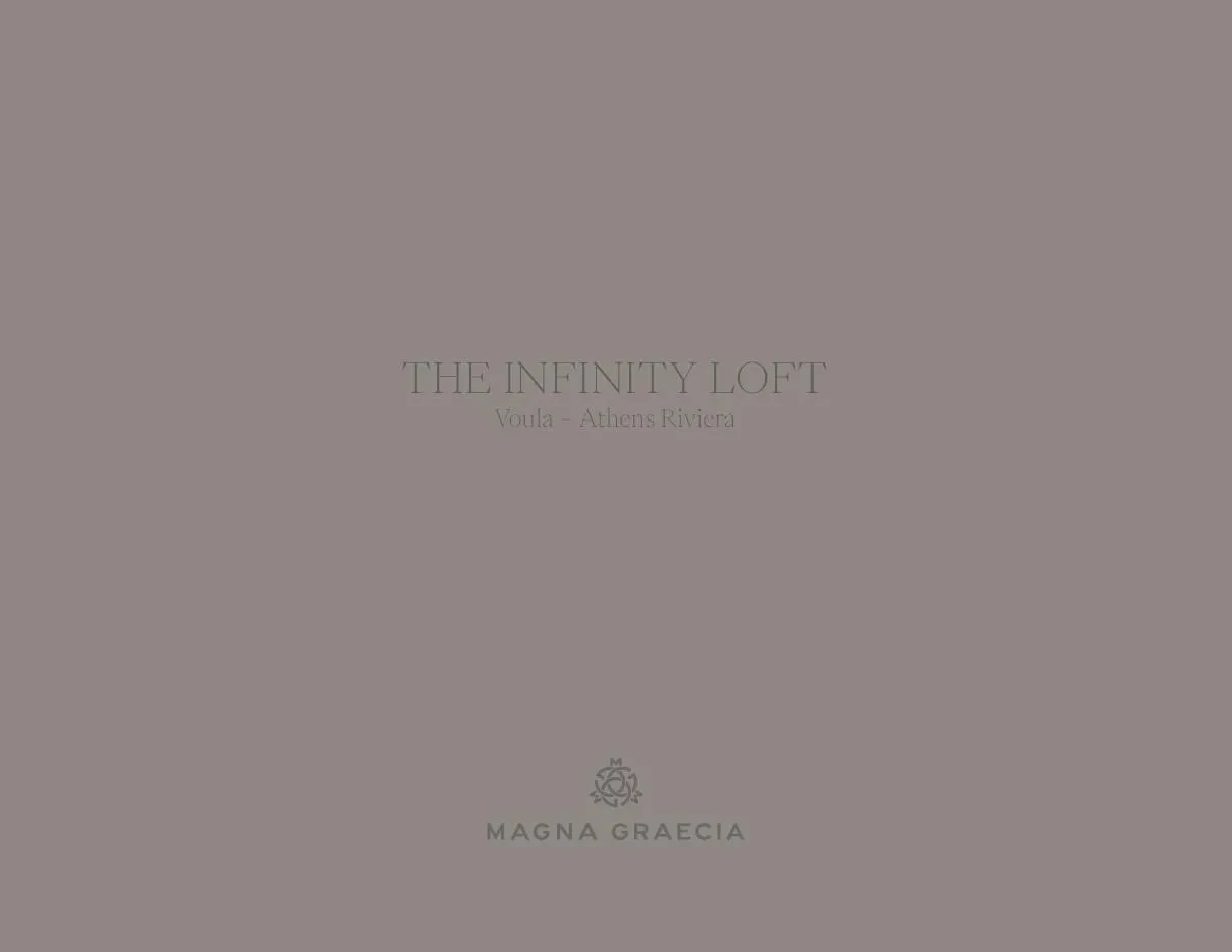 Cover of the The Infinity Loft brochure designed by TERAMOK
