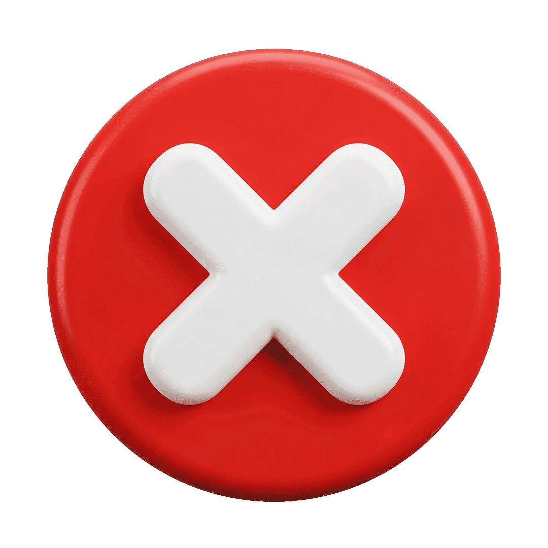 Roter X-Button