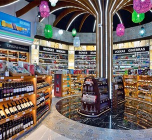 wine bottles on rack