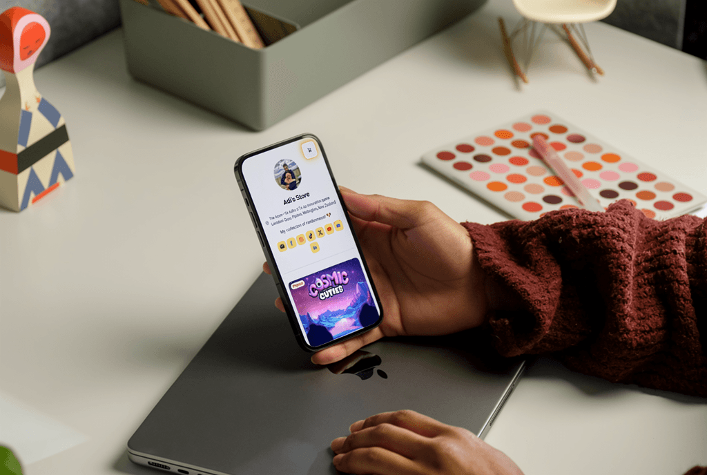 A mockup of Freelio's mobile app