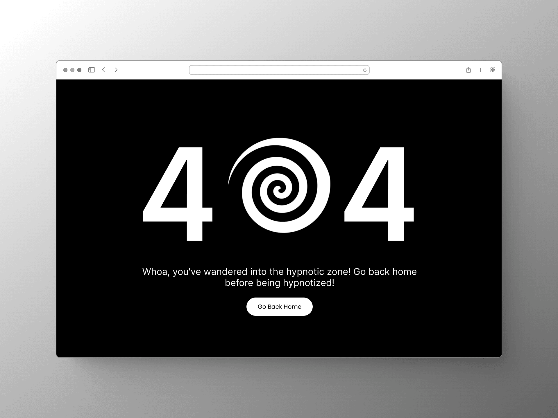 Spiral 404 page