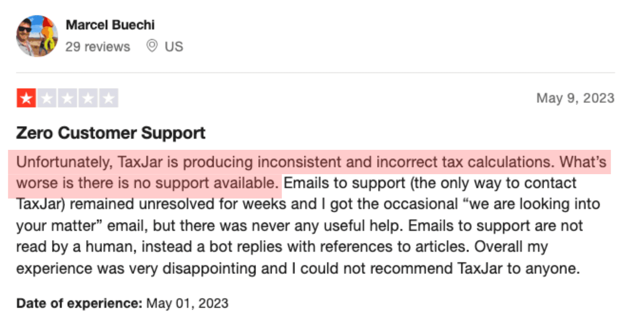 taxjar miscalculated tax review 1a.png