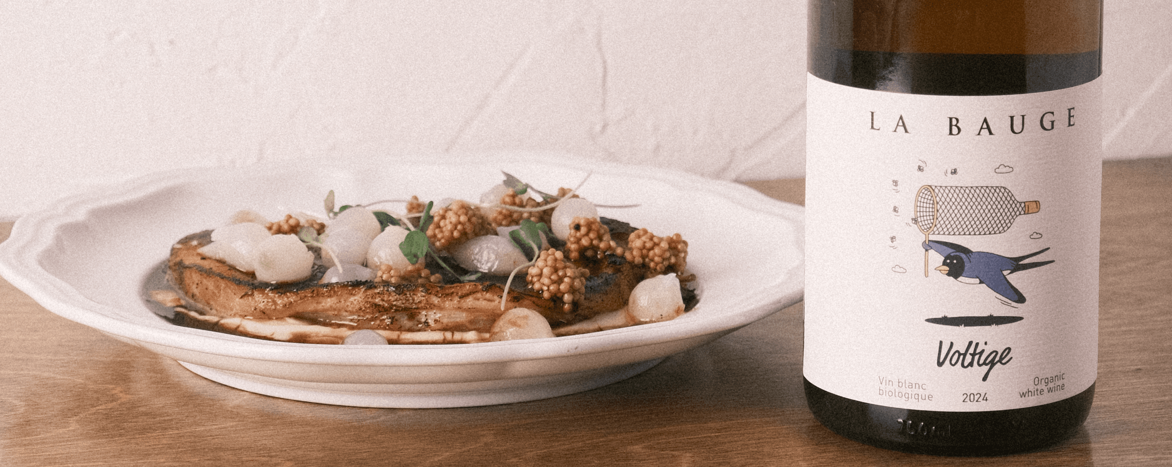 Flanc de porc cuit 72h et son accord de vin québécois.