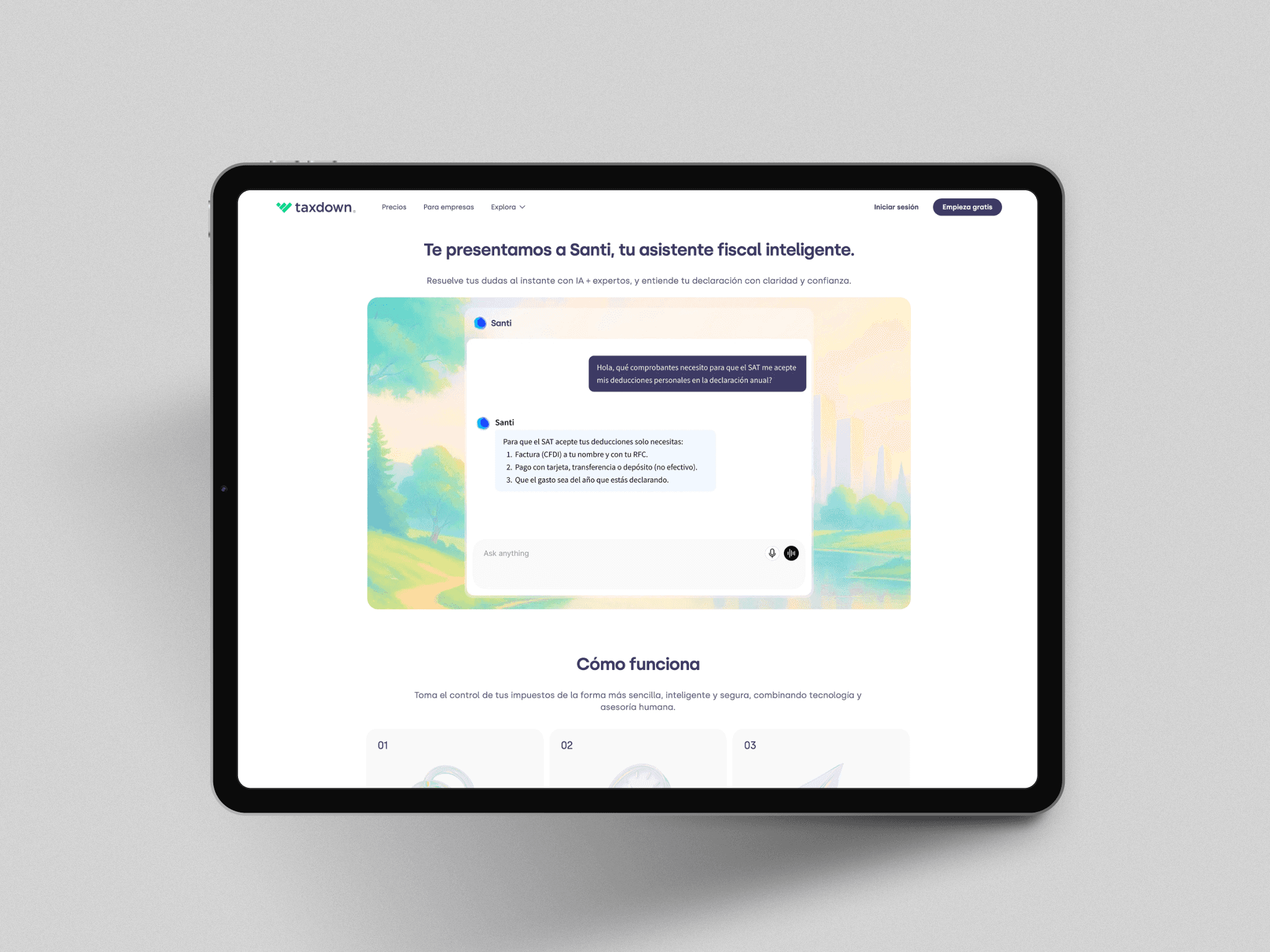 Santi, asistente virtual