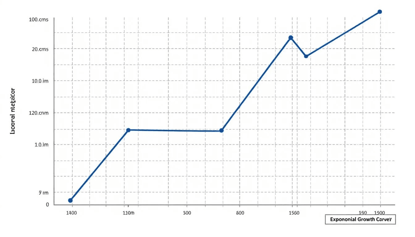 The image depicts a graph illustrating an exponential growth curve, characterized by data points that trend sharply upward, symbolizing the rapid spread of a viral infection or disease over time. This visual representation highlights the importance of understanding how viruses can infect and spread among people, emphasizing the need for effective management and response strategies.