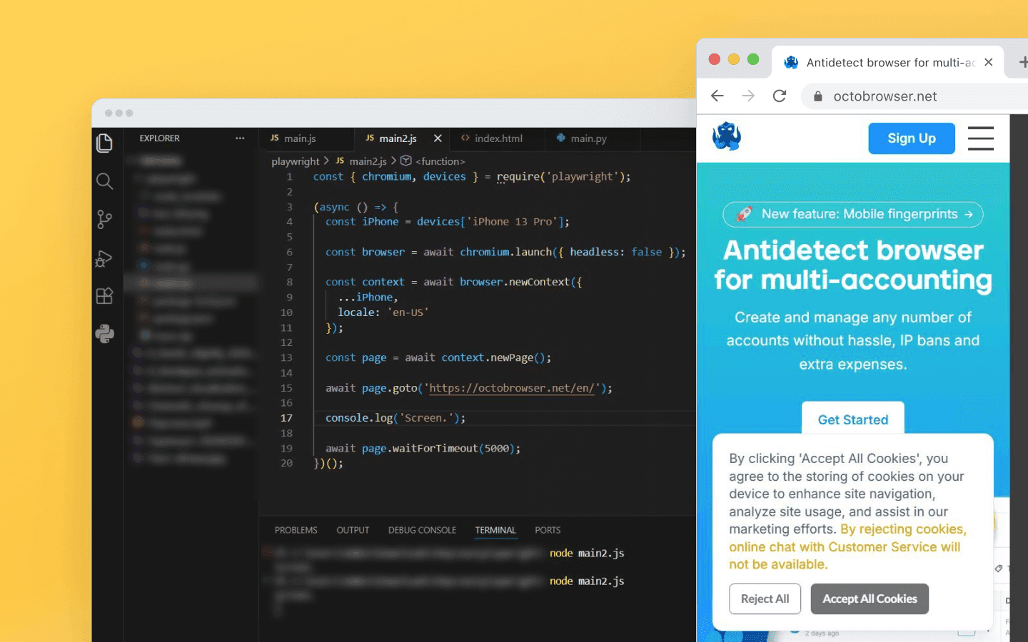 Emulating a mobile device