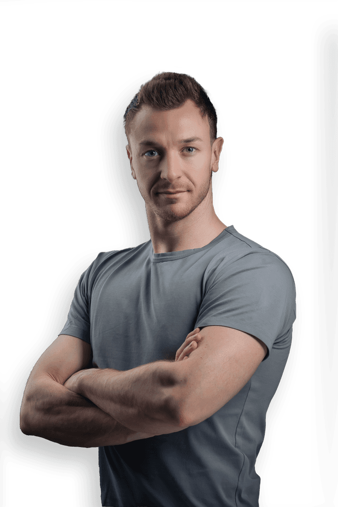 A 3D purple arrow cursor with a blue accent on edges, pointing upward against a black background. The sleek design evokes a modern, digital theme.