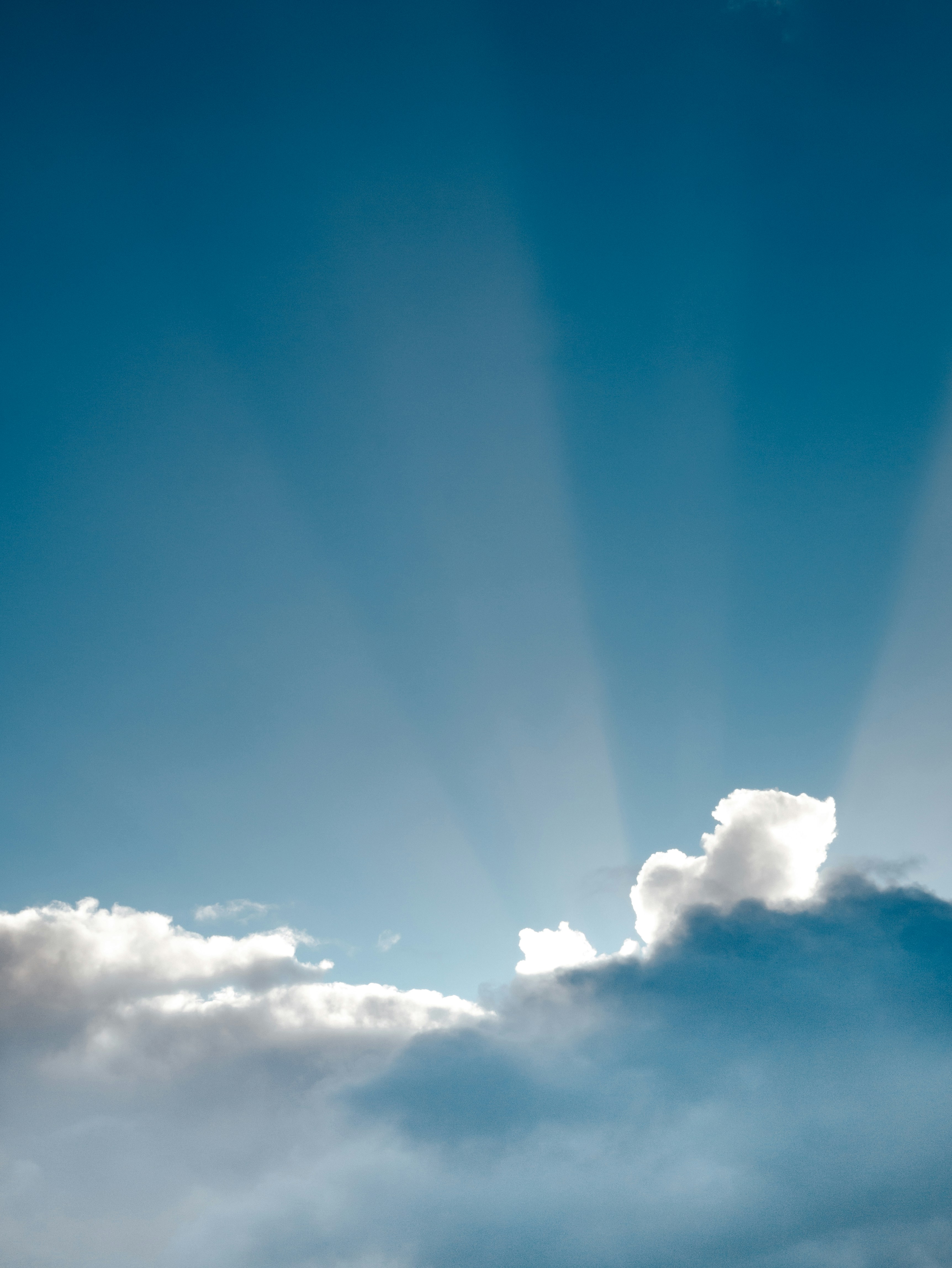 low angle photography of clouds
